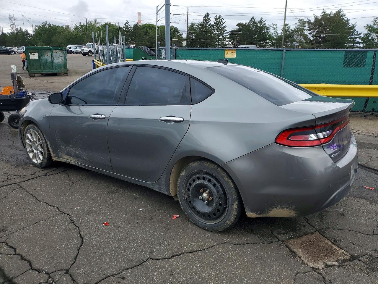 2013 Dodge Dart Limited Gray vin: 1C3CDFCA8DD331680