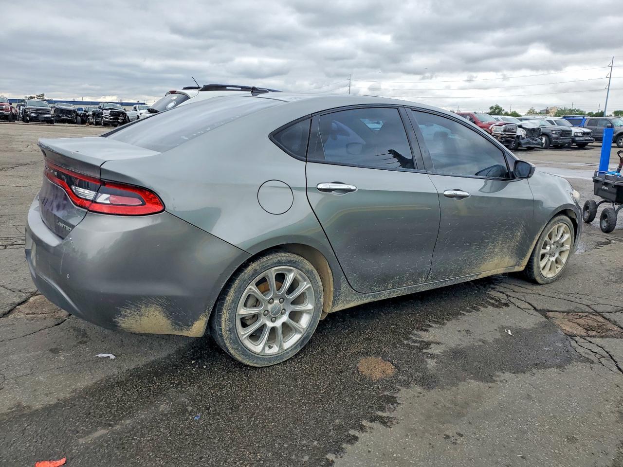 2013 Dodge Dart Limited Gray vin: 1C3CDFCA8DD331680