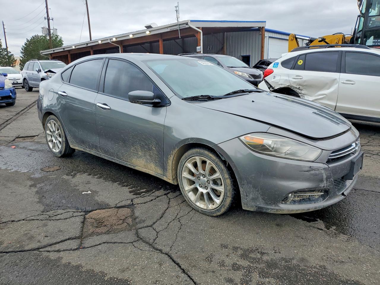 2013 Dodge Dart Limited Gray vin: 1C3CDFCA8DD331680