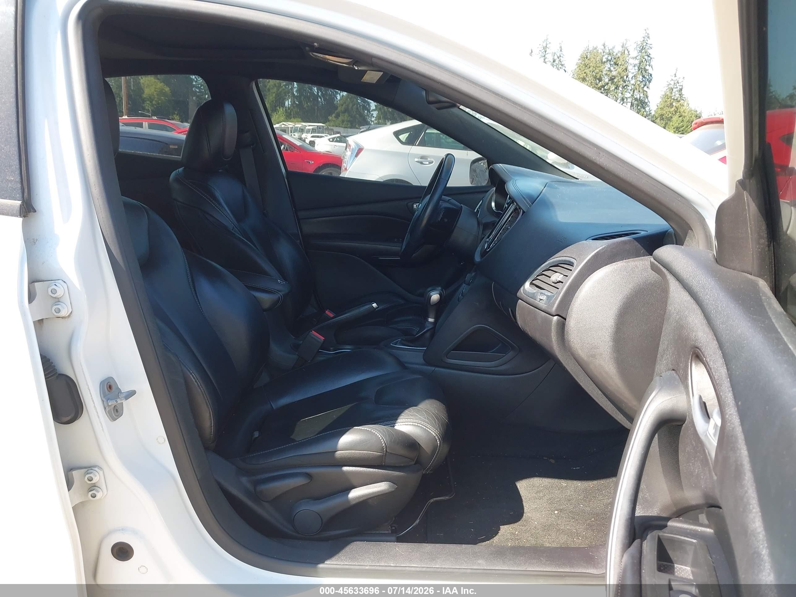 2013 Dodge Dart Limited White vin: 1C3CDFCA9DD204548