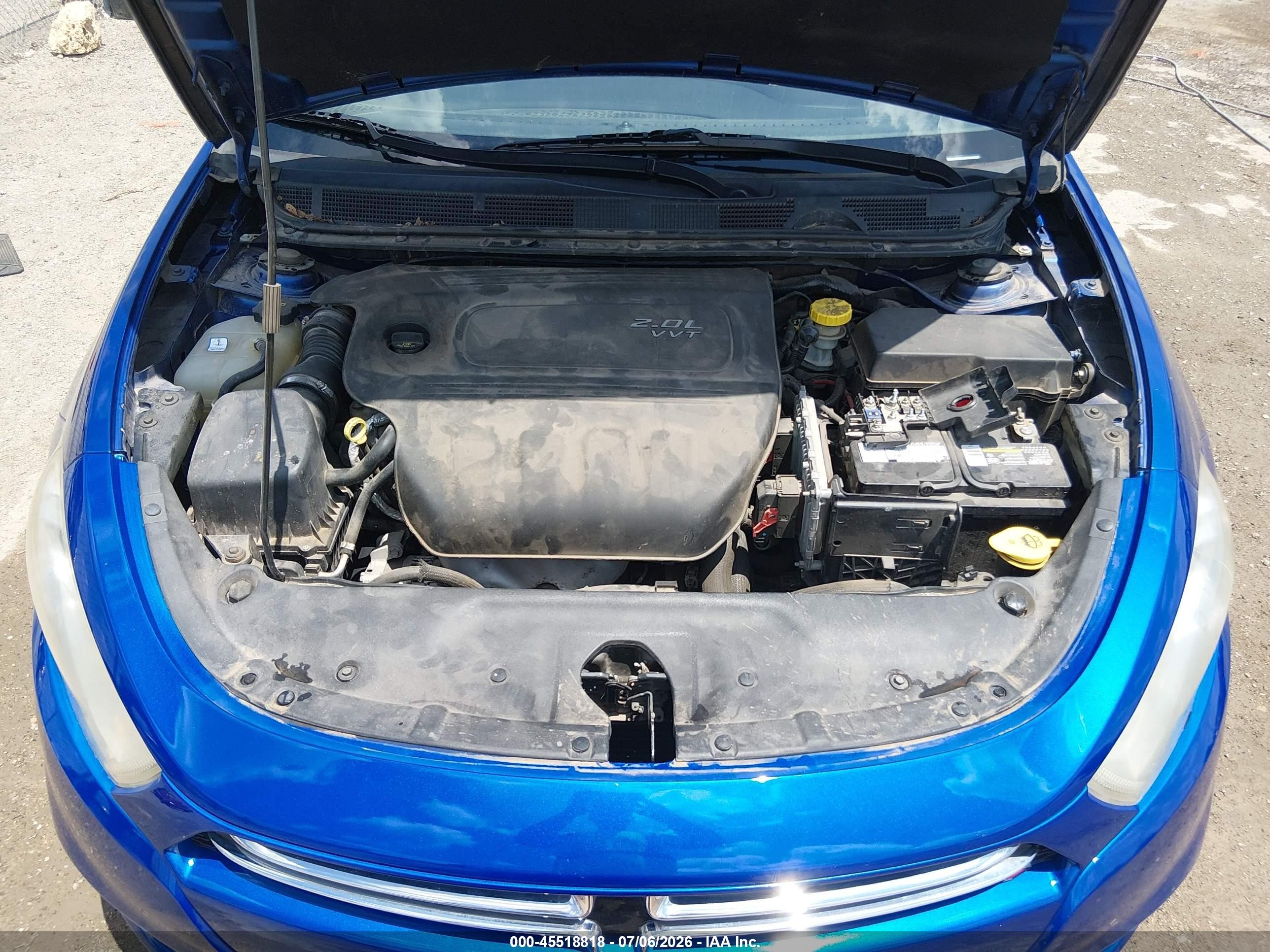 2013 Dodge Dart Limited Blue vin: 1C3CDFCAXDD176078