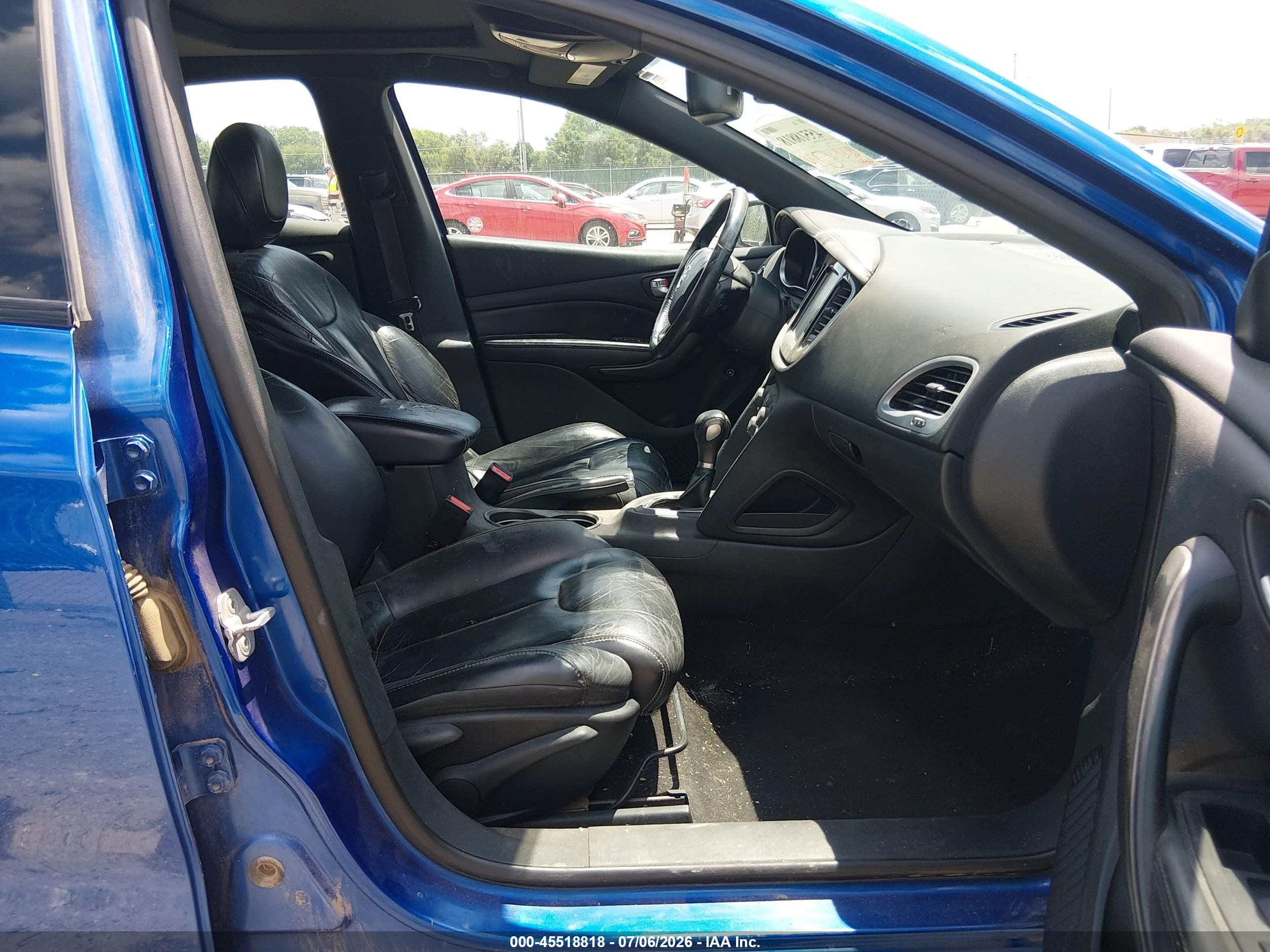 2013 Dodge Dart Limited Blue vin: 1C3CDFCAXDD176078