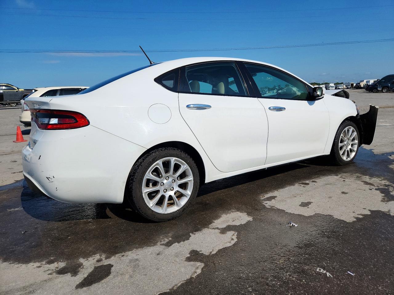 2013 Dodge Dart Limited White vin: 1C3CDFCAXDD324326