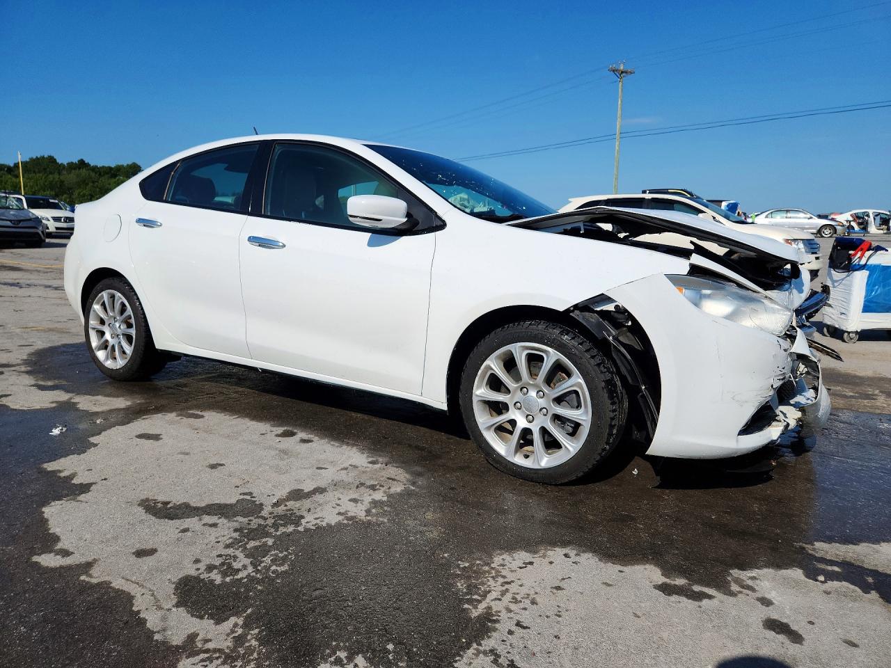 2013 Dodge Dart Limited White vin: 1C3CDFCAXDD324326