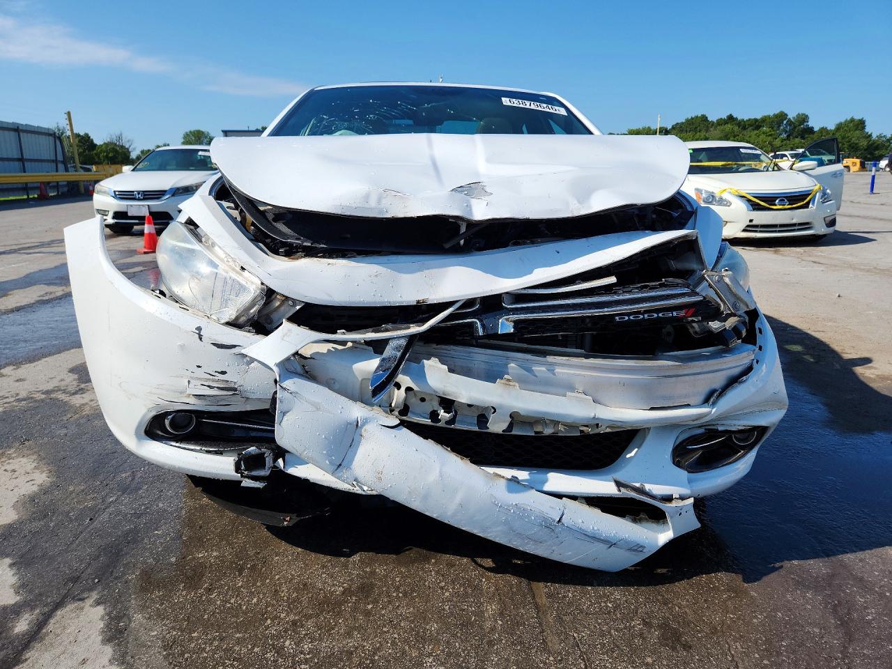2013 Dodge Dart Limited White vin: 1C3CDFCAXDD324326