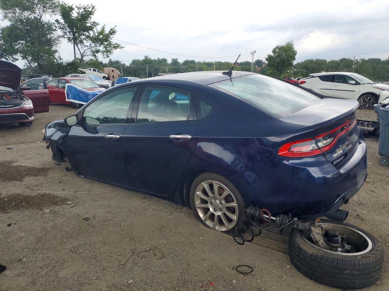 2013 Dodge Dart Limited Синий vin: 1C3CDFCAXDD346553