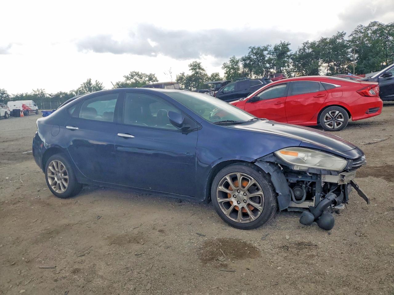 2013 Dodge Dart Limited Синий vin: 1C3CDFCAXDD346553