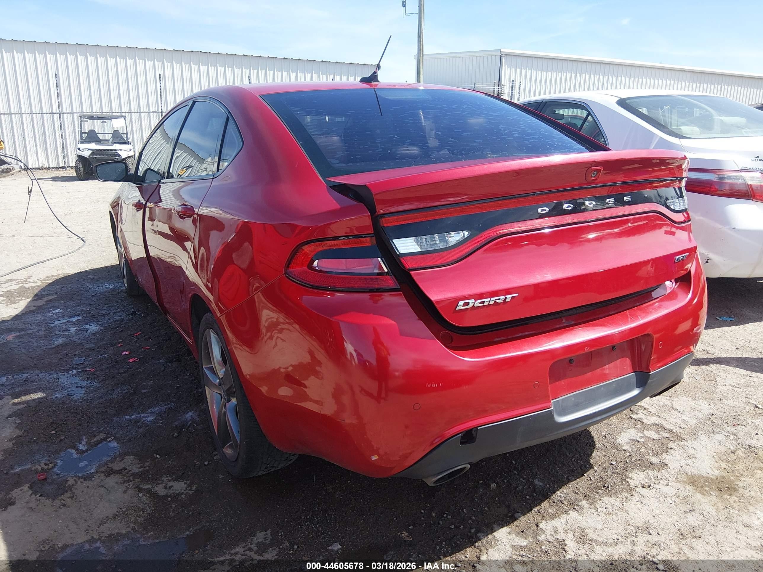 2013 Dodge Dart Gt Красный vin: 1C3CDFCB0DD327924