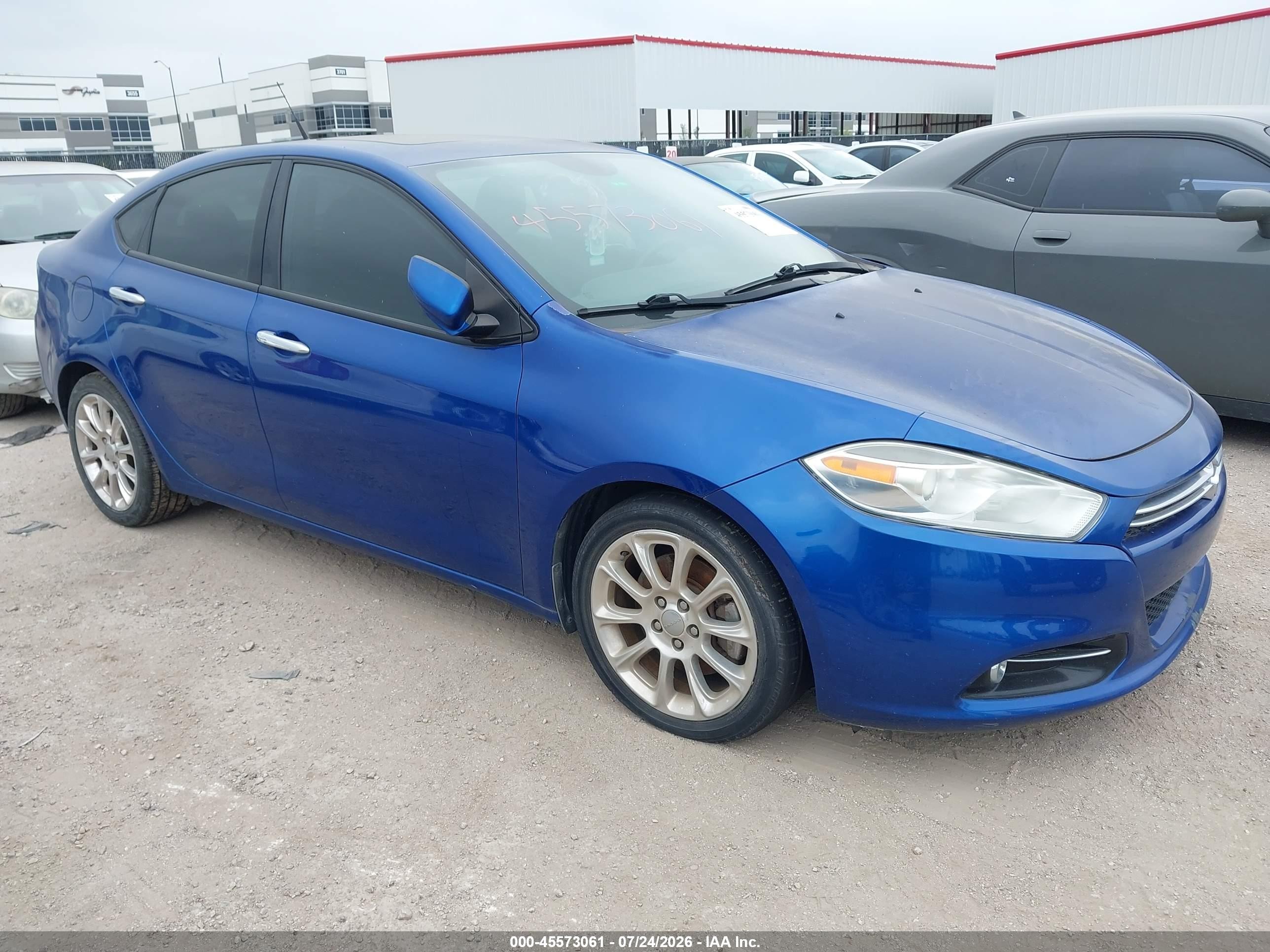 2014 Dodge Dart Limited Blue vin: 1C3CDFCB0ED695893