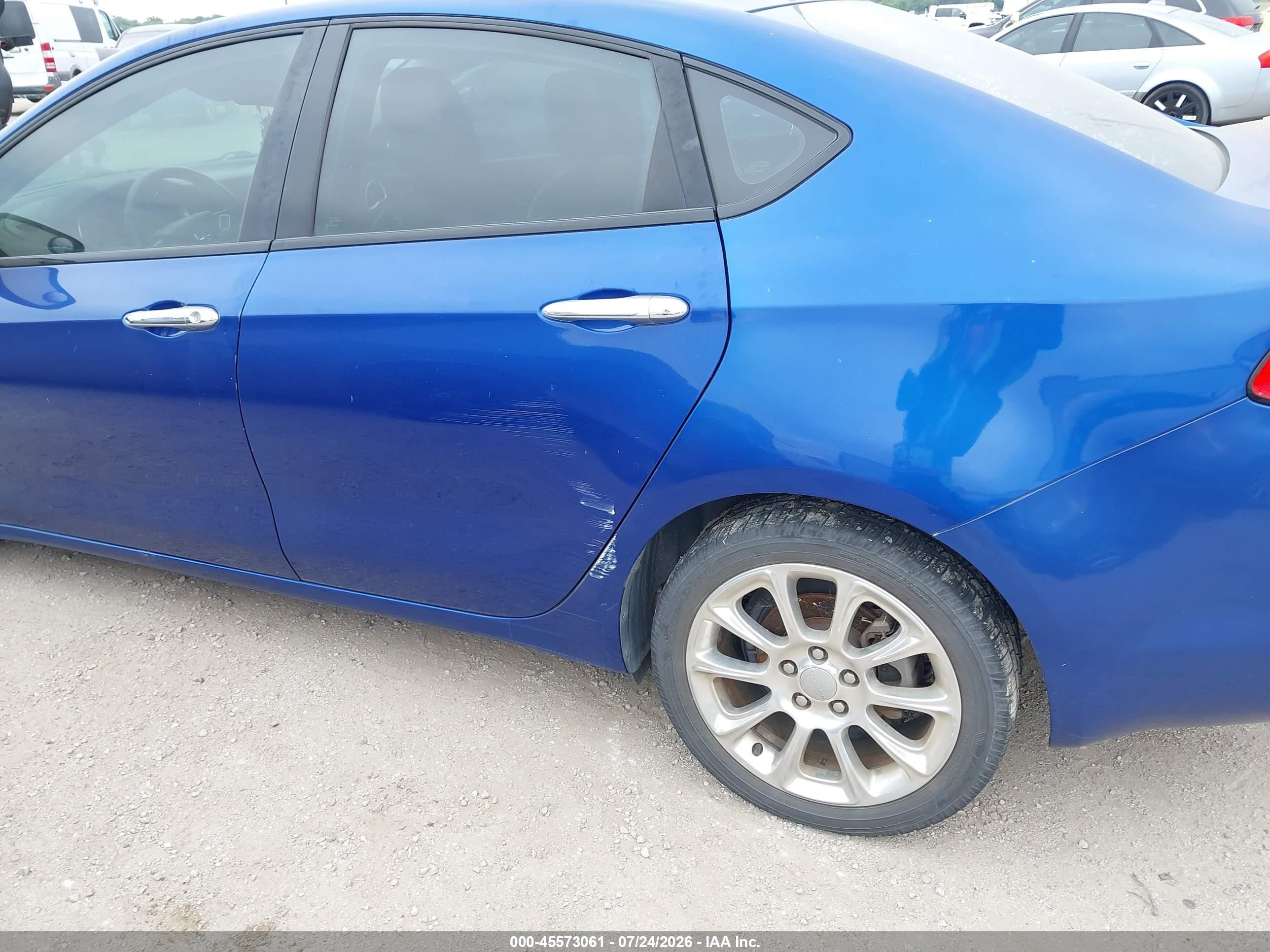 2014 Dodge Dart Limited Blue vin: 1C3CDFCB0ED695893