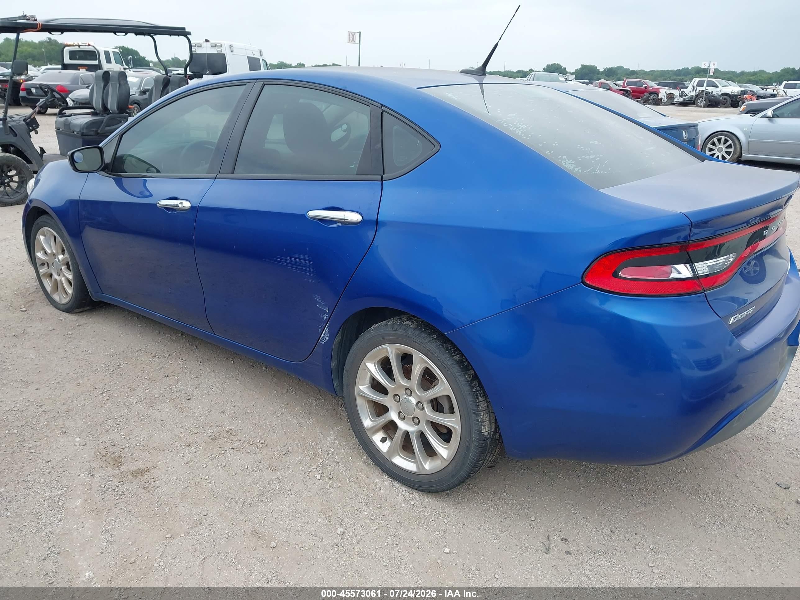 2014 Dodge Dart Limited Blue vin: 1C3CDFCB0ED695893