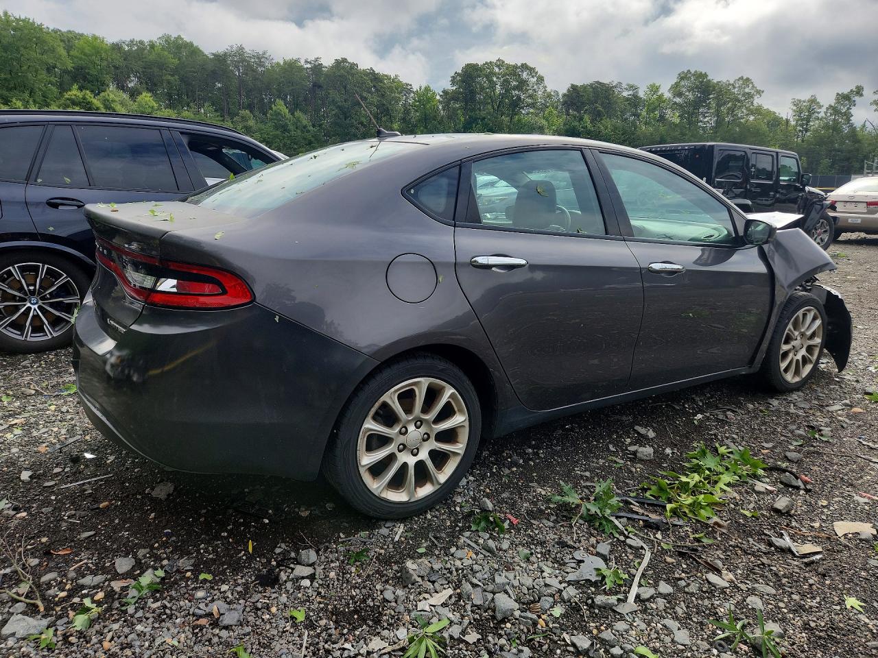 2015 Dodge Dart Limited Gray vin: 1C3CDFCB0FD127936
