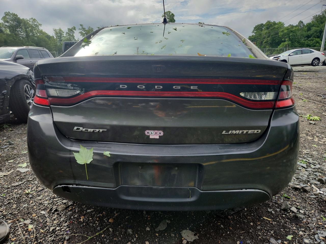 2015 Dodge Dart Limited Gray vin: 1C3CDFCB0FD127936