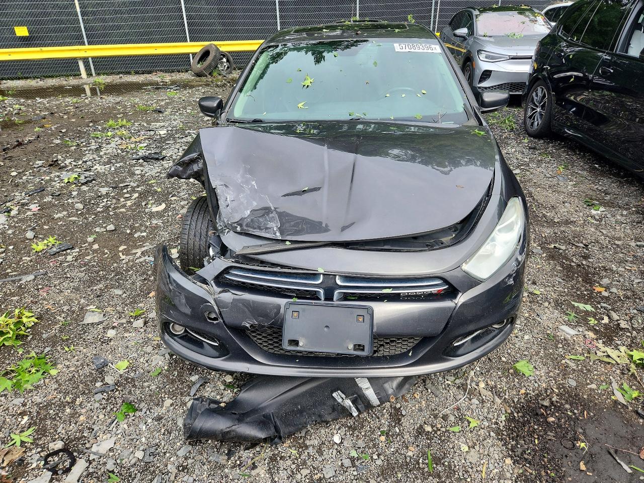 2015 Dodge Dart Limited Gray vin: 1C3CDFCB0FD127936