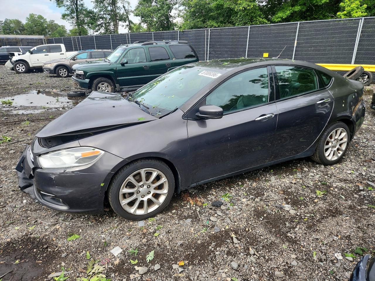 2015 Dodge Dart Limited Gray vin: 1C3CDFCB0FD127936