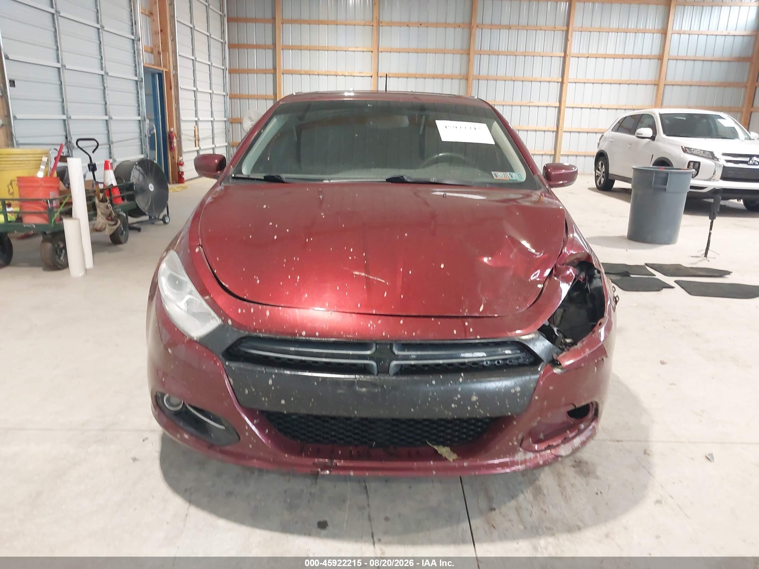 2015 Dodge Dart Limited Красный vin: 1C3CDFCB0FD266996