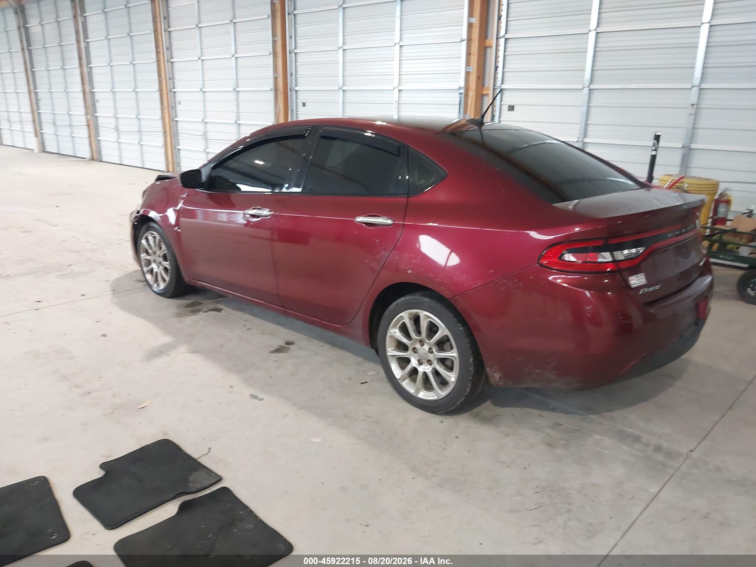 2015 Dodge Dart Limited Красный vin: 1C3CDFCB0FD266996