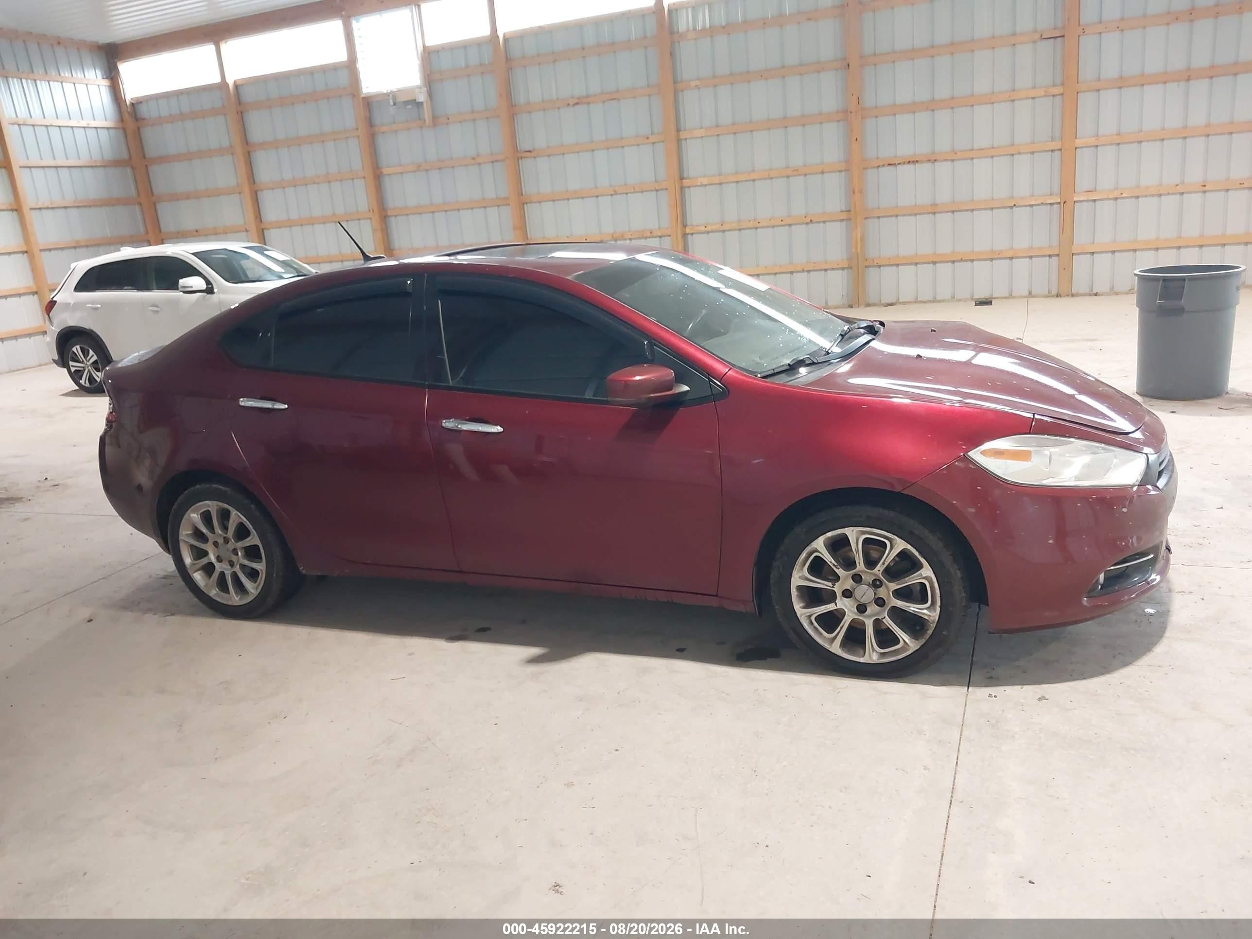 2015 Dodge Dart Limited Красный vin: 1C3CDFCB0FD266996