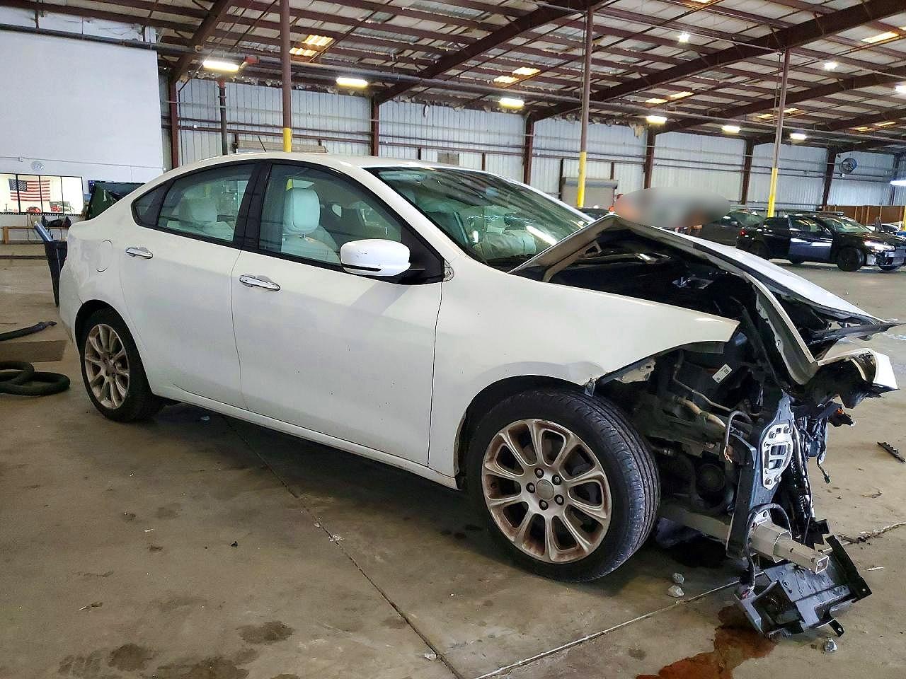 2015 Dodge Dart Limited White vin: 1C3CDFCB0FD405783