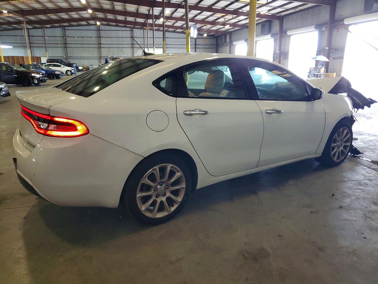 2015 Dodge Dart Limited White vin: 1C3CDFCB0FD405783