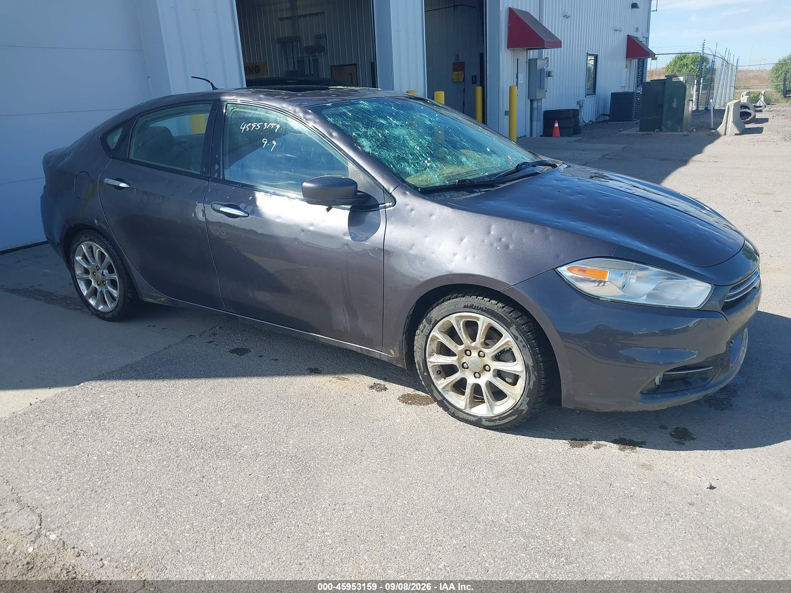 2015 Dodge Dart Limited Серый vin: 1C3CDFCB1FD422690