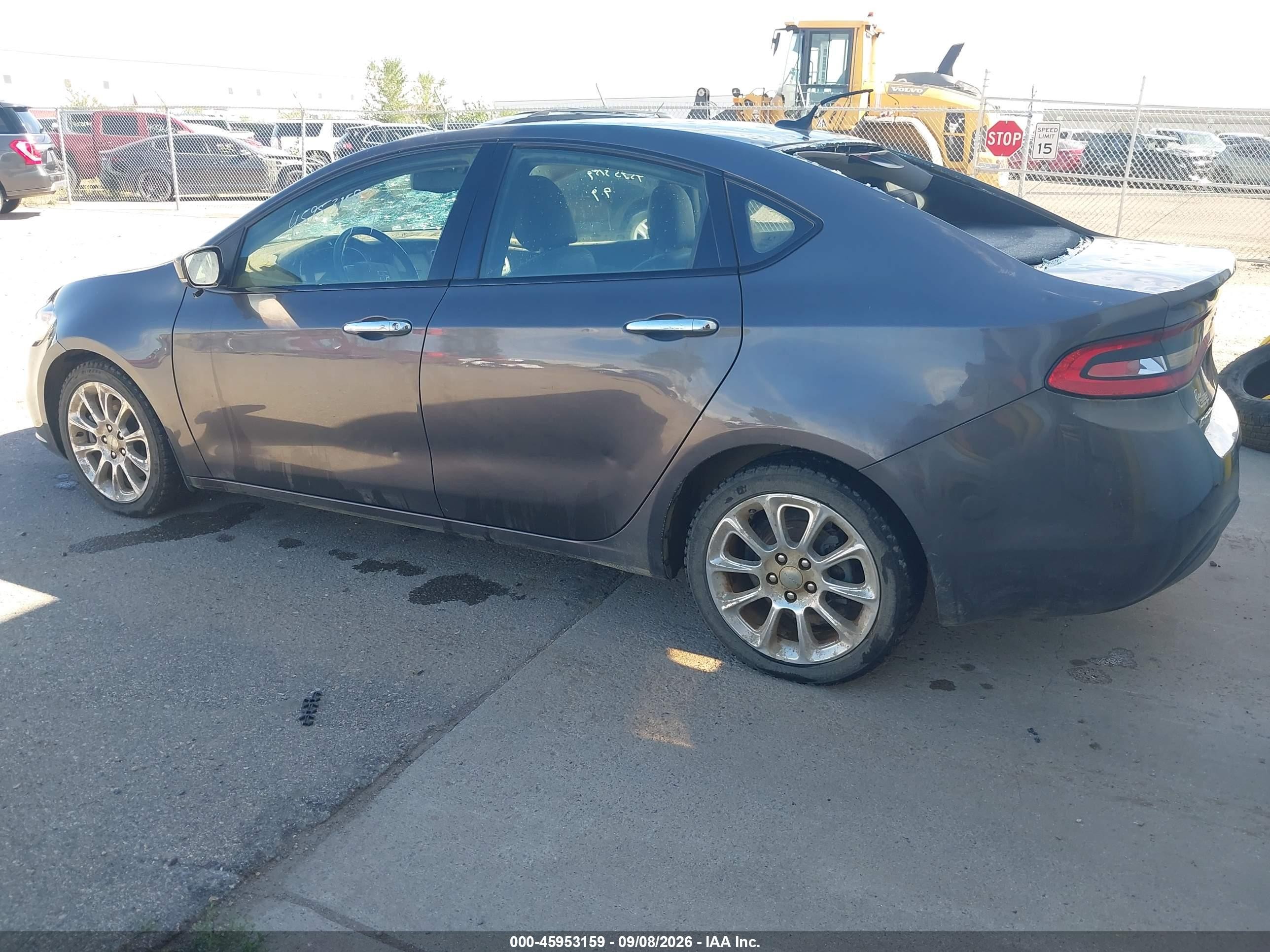 2015 Dodge Dart Limited Серый vin: 1C3CDFCB1FD422690