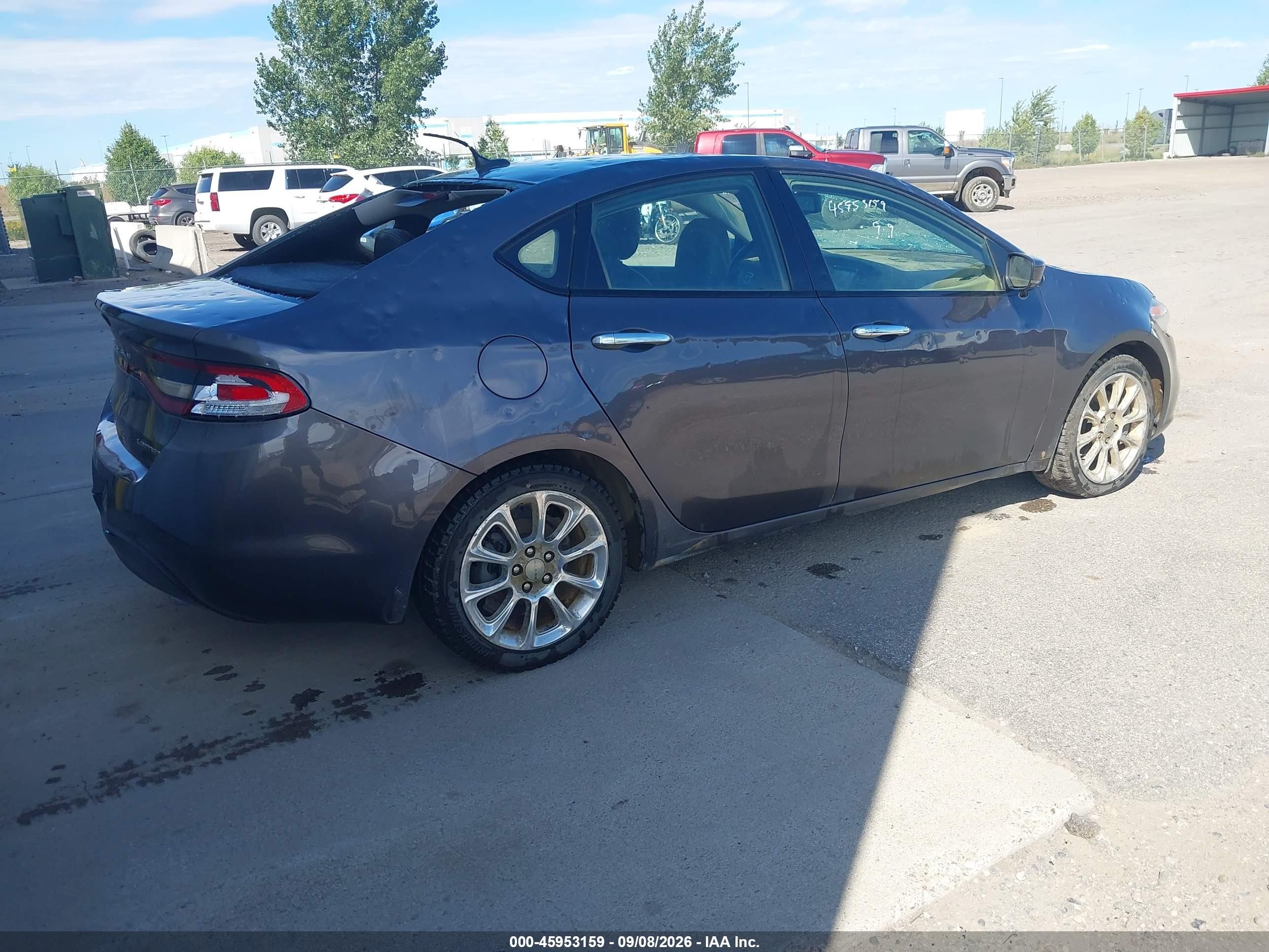 2015 Dodge Dart Limited Серый vin: 1C3CDFCB1FD422690