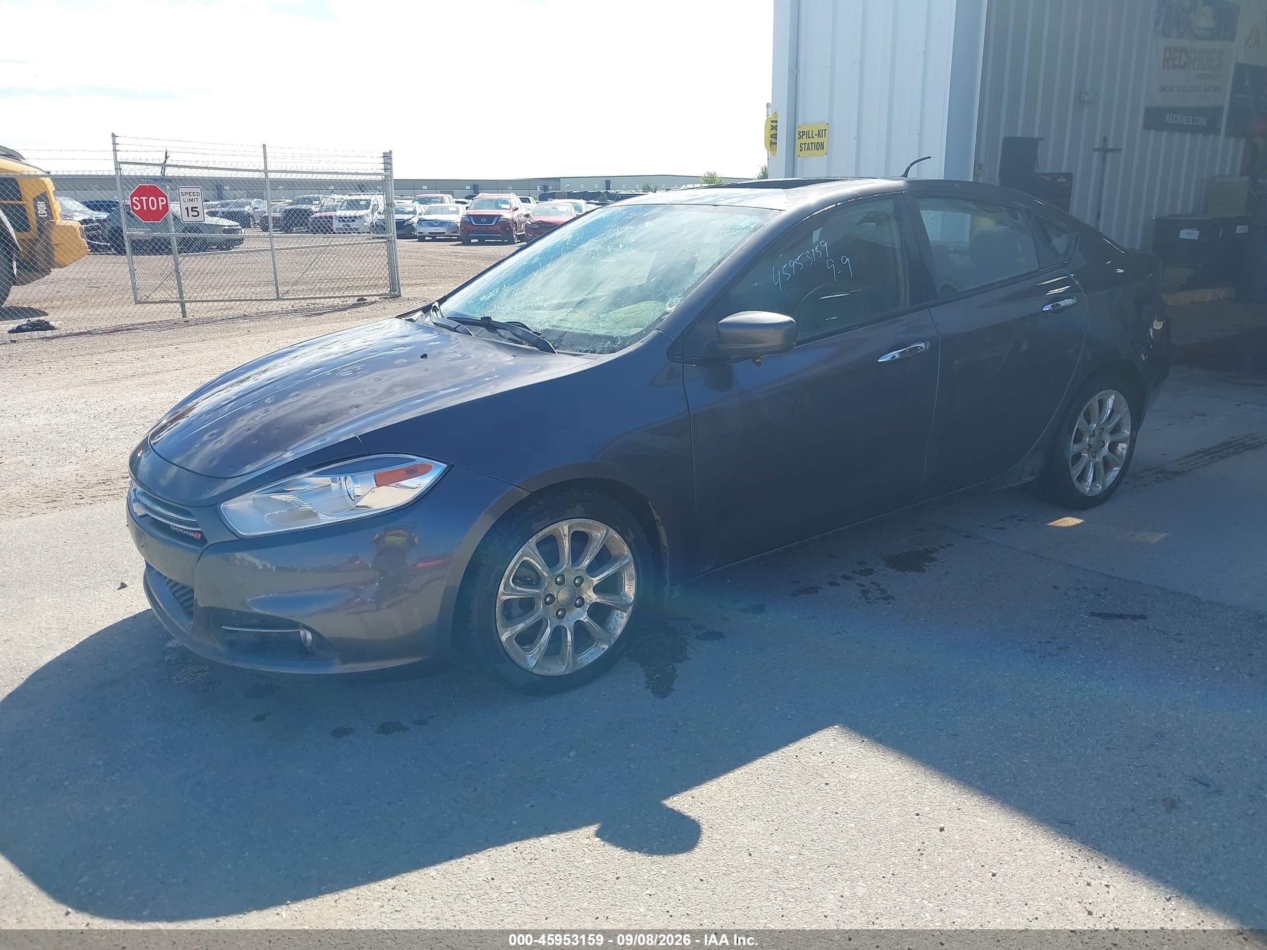 2015 Dodge Dart Limited Серый vin: 1C3CDFCB1FD422690
