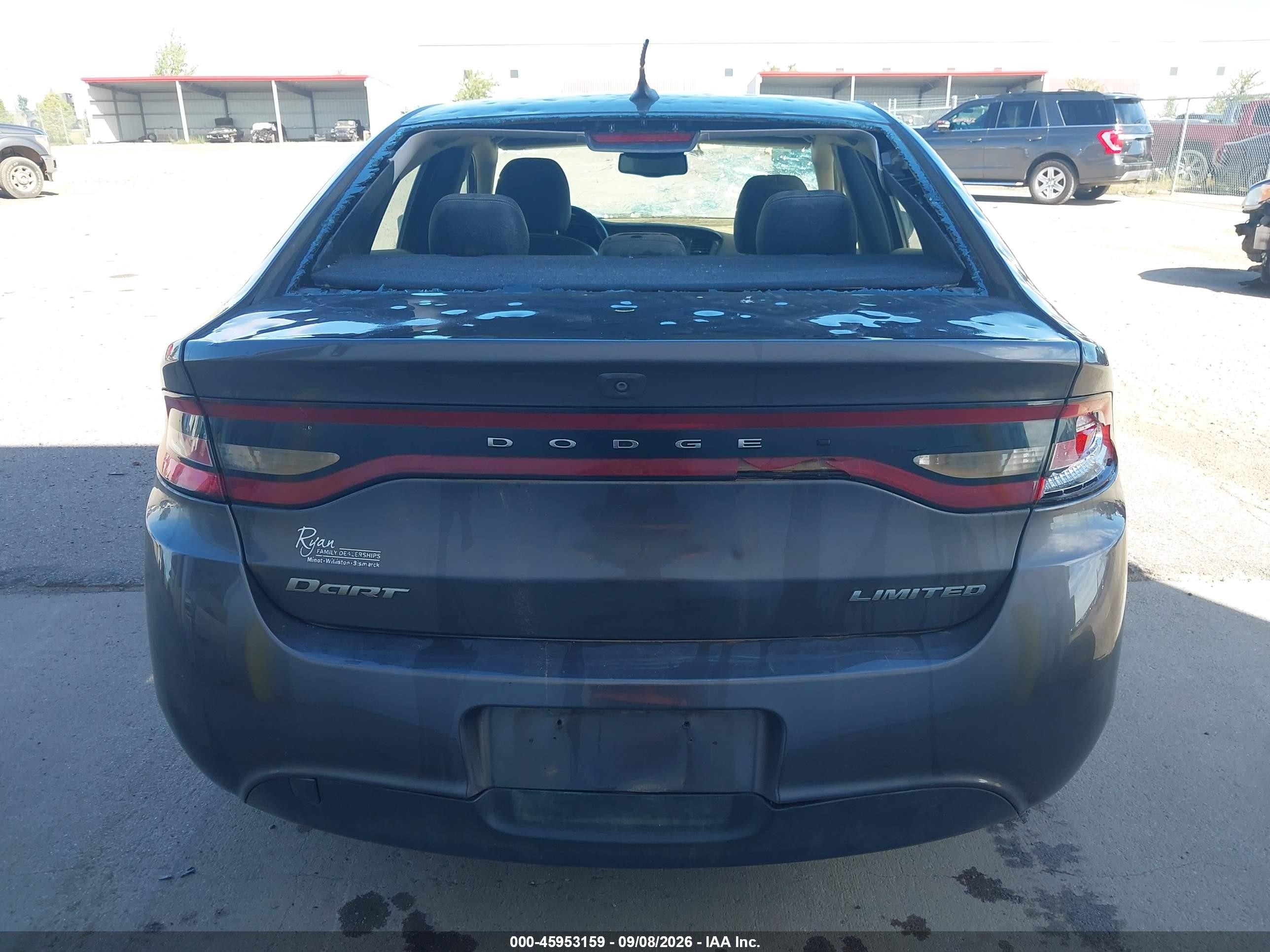 2015 Dodge Dart Limited Серый vin: 1C3CDFCB1FD422690