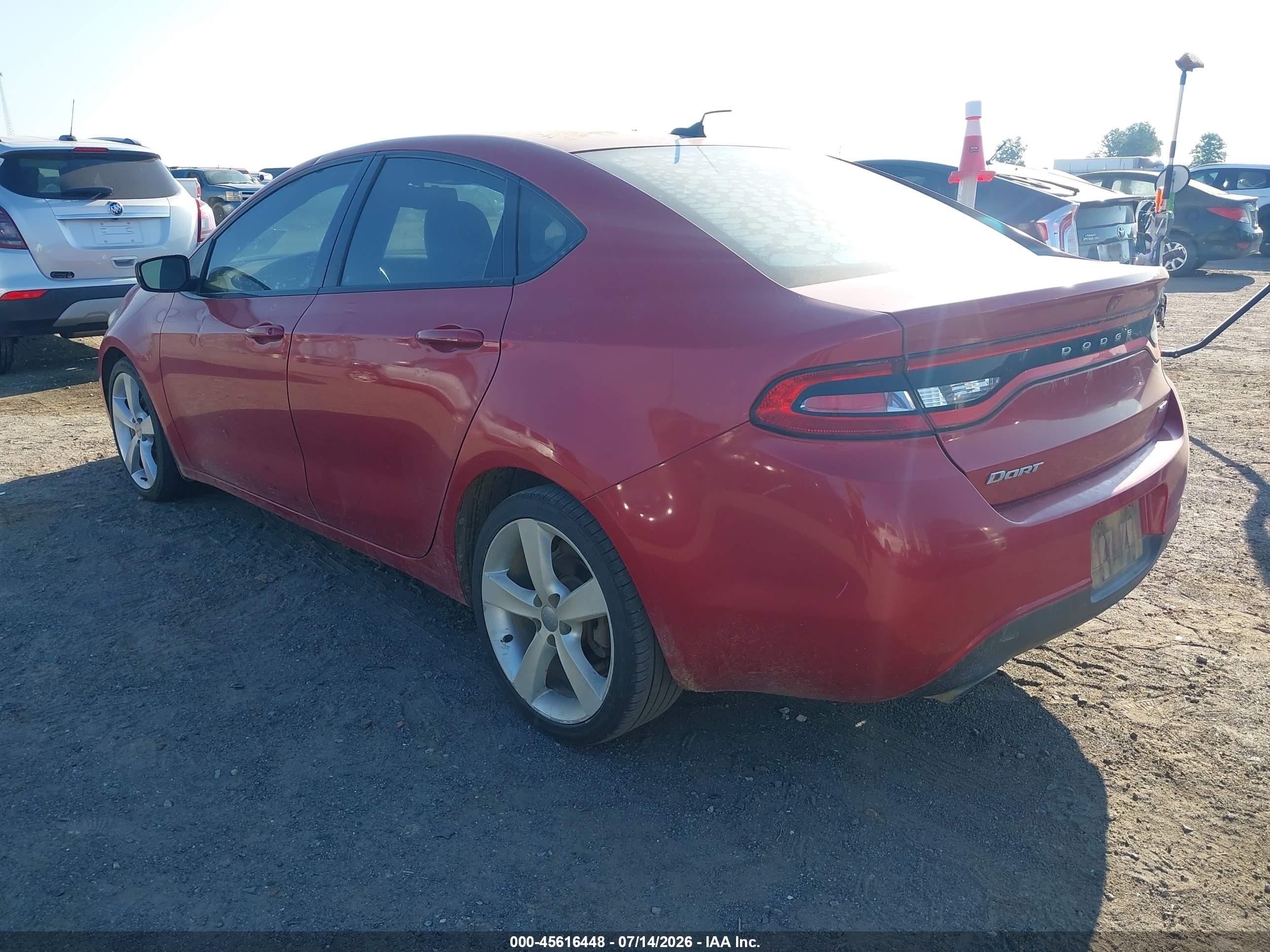 2013 Dodge Dart Gt Red vin: 1C3CDFCB2DD341792