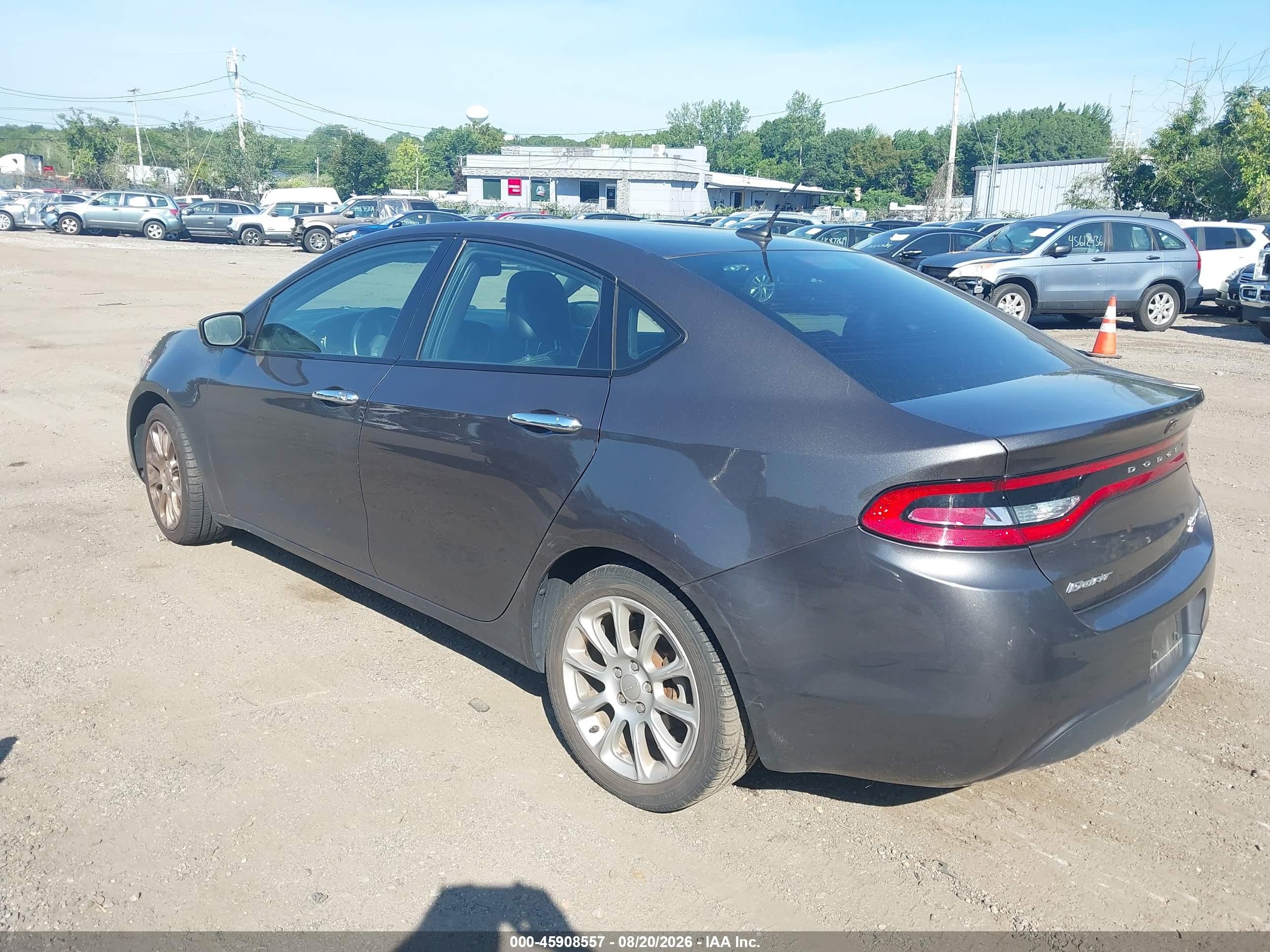2014 Dodge Dart Limited Gray vin: 1C3CDFCB2ED777950