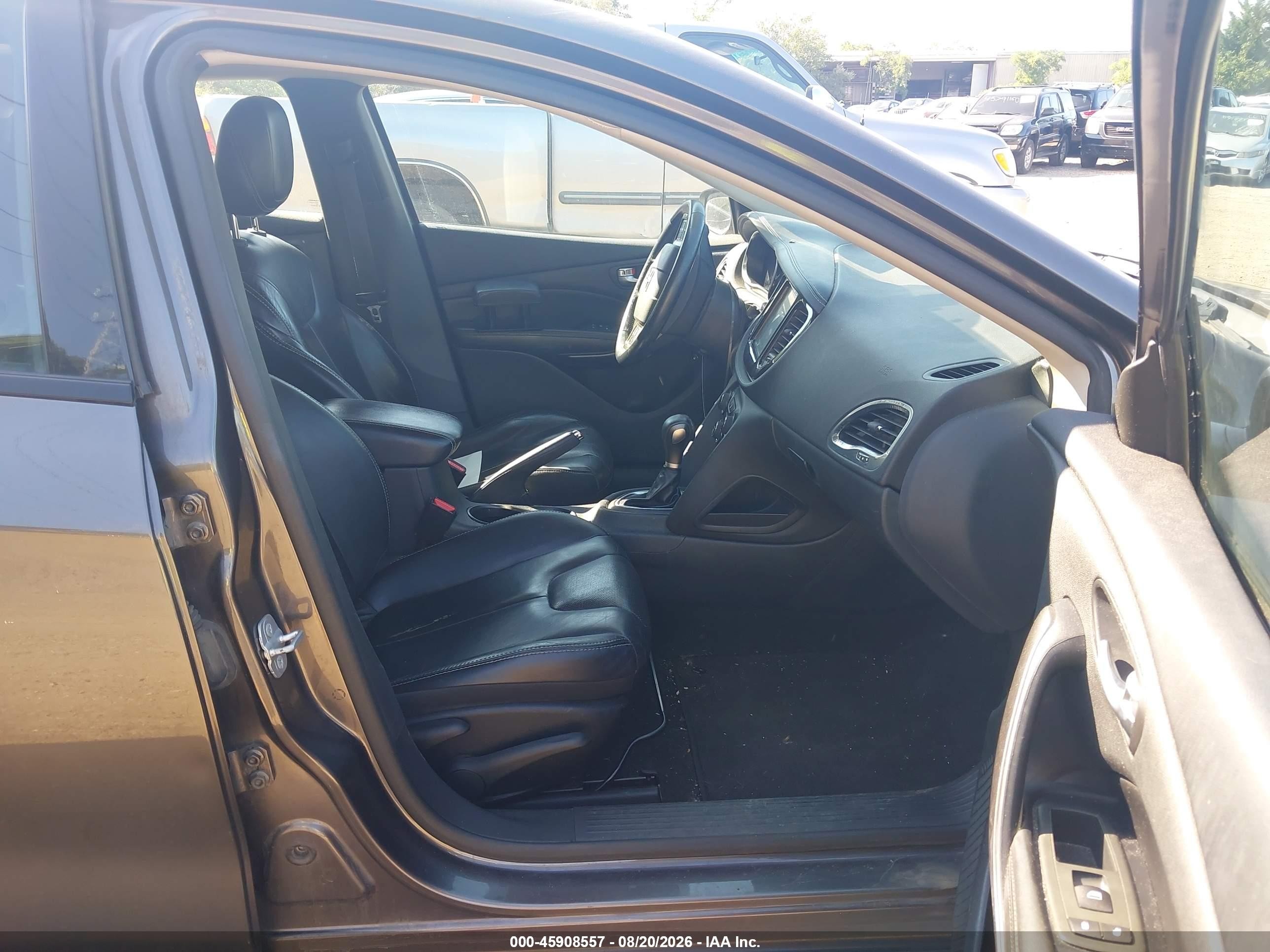 2014 Dodge Dart Limited Gray vin: 1C3CDFCB2ED777950