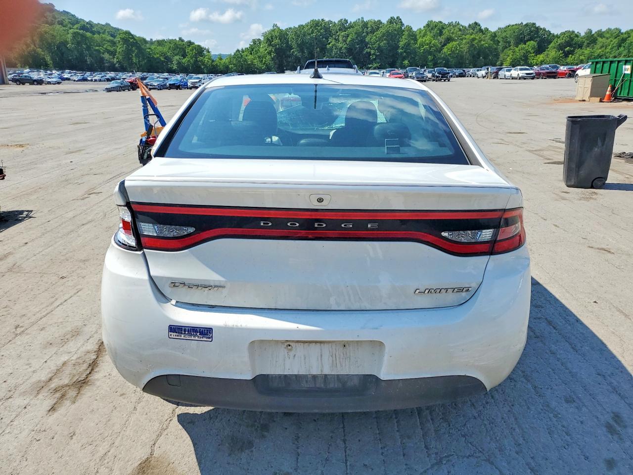 2015 Dodge Dart Limited White vin: 1C3CDFCB2FD242554