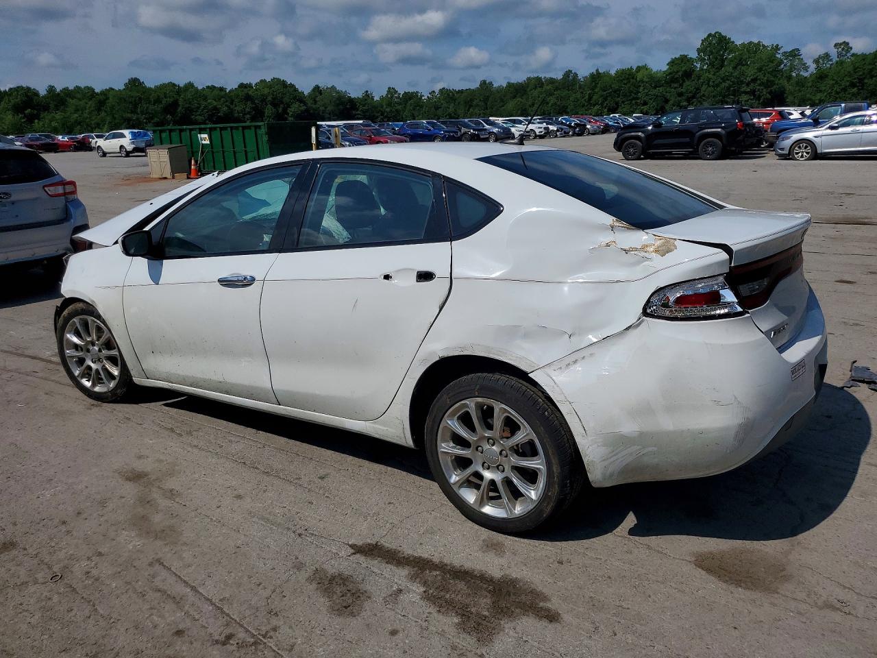 2015 Dodge Dart Limited White vin: 1C3CDFCB2FD242554