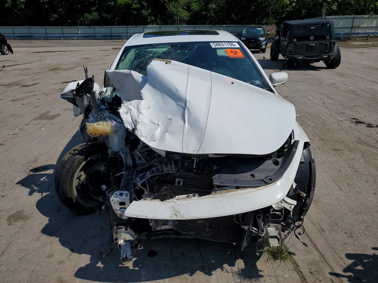 2015 Dodge Dart Limited White vin: 1C3CDFCB2FD242554