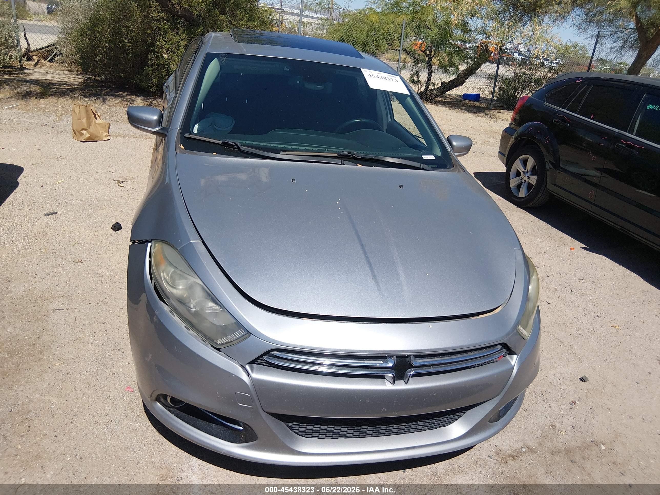 2014 Dodge Dart Limited Silver vin: 1C3CDFCB3ED791789