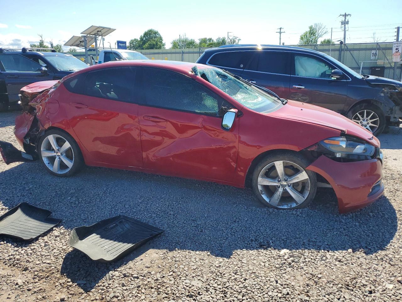 2013 Dodge Dart Limited Red vin: 1C3CDFCB4DD341857