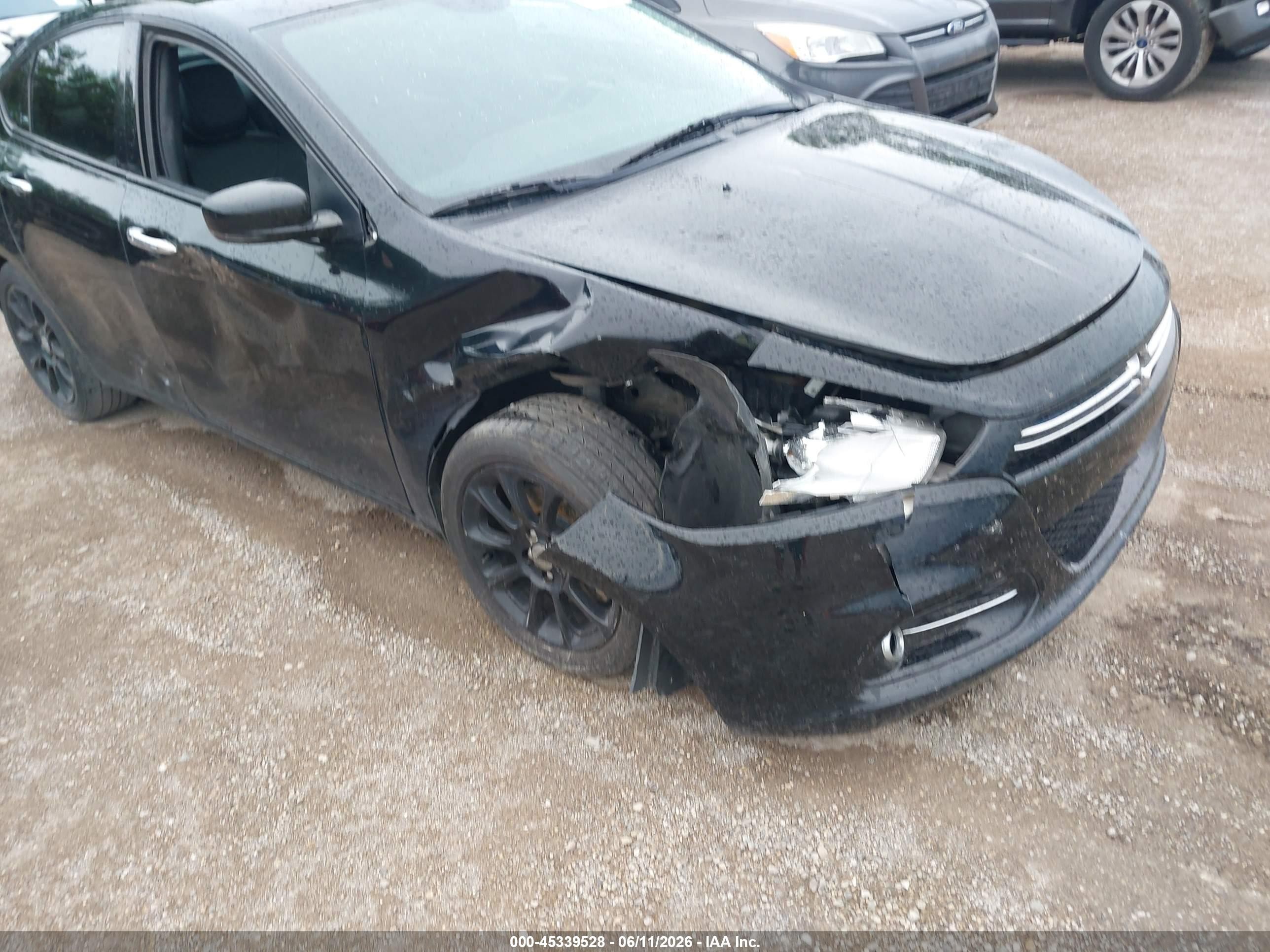 2015 Dodge Dart Limited Black vin: 1C3CDFCB5FD301760