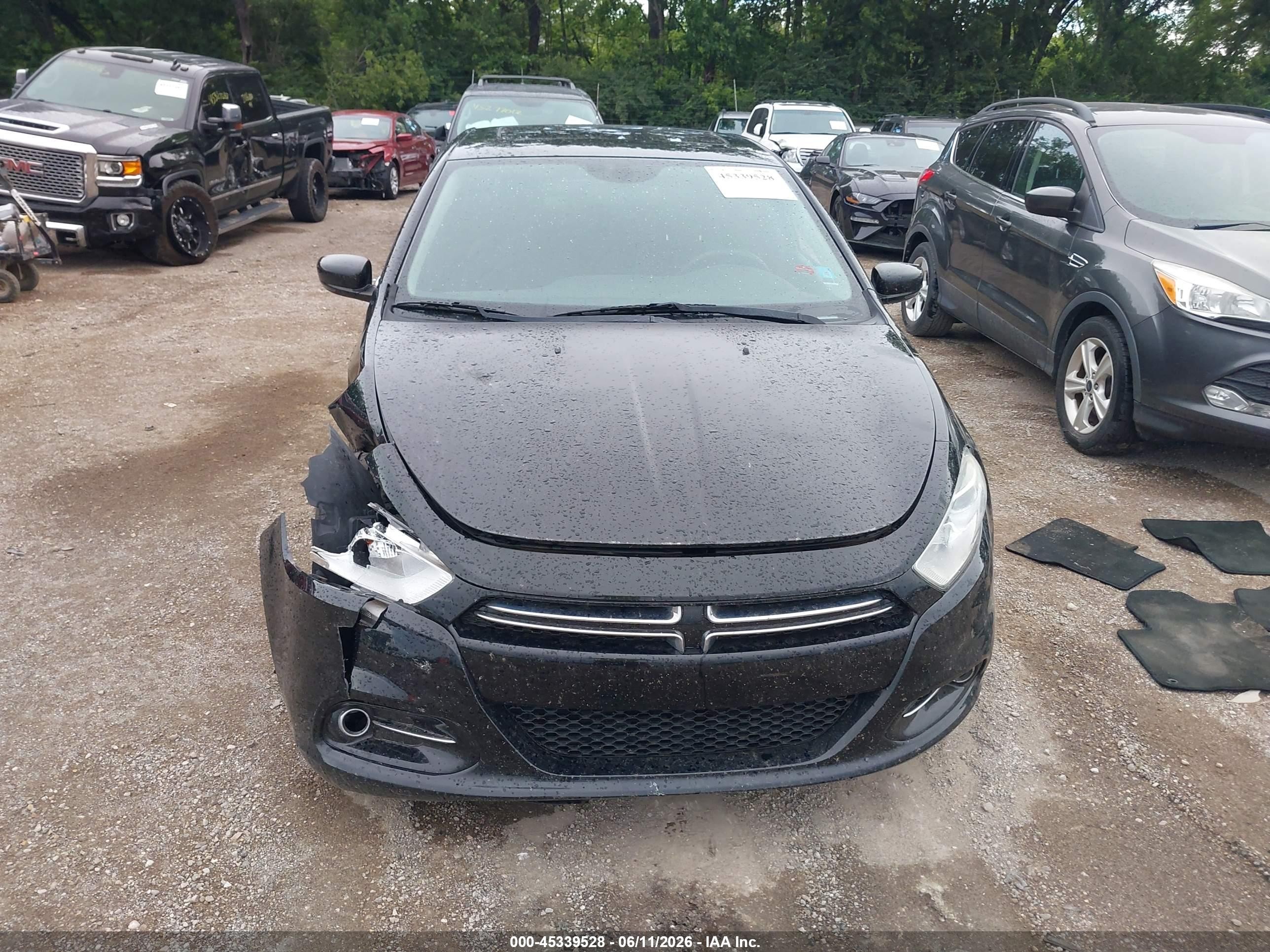 2015 Dodge Dart Limited Black vin: 1C3CDFCB5FD301760