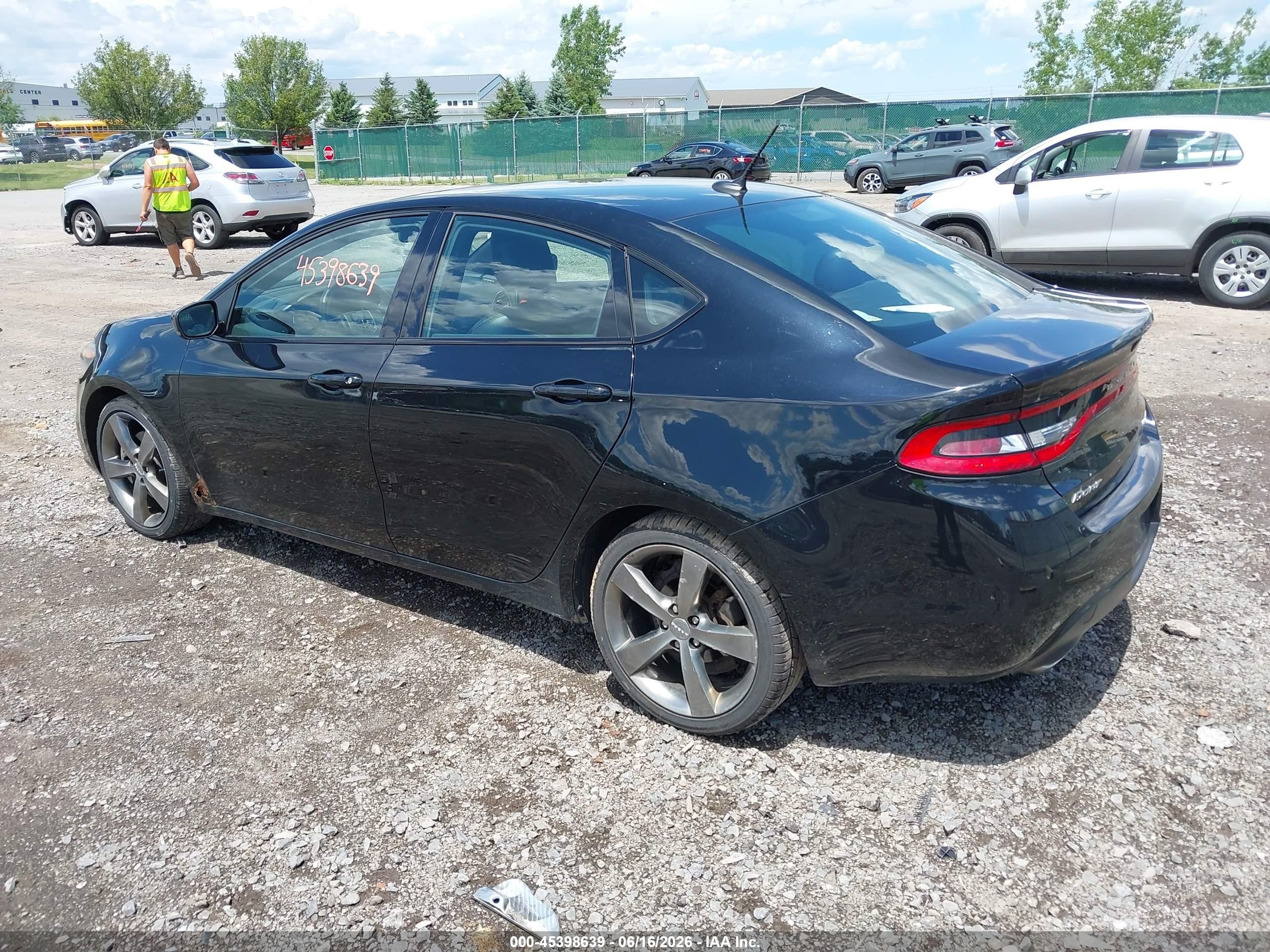 2013 Dodge Dart Gt Black vin: 1C3CDFCB7DD325359