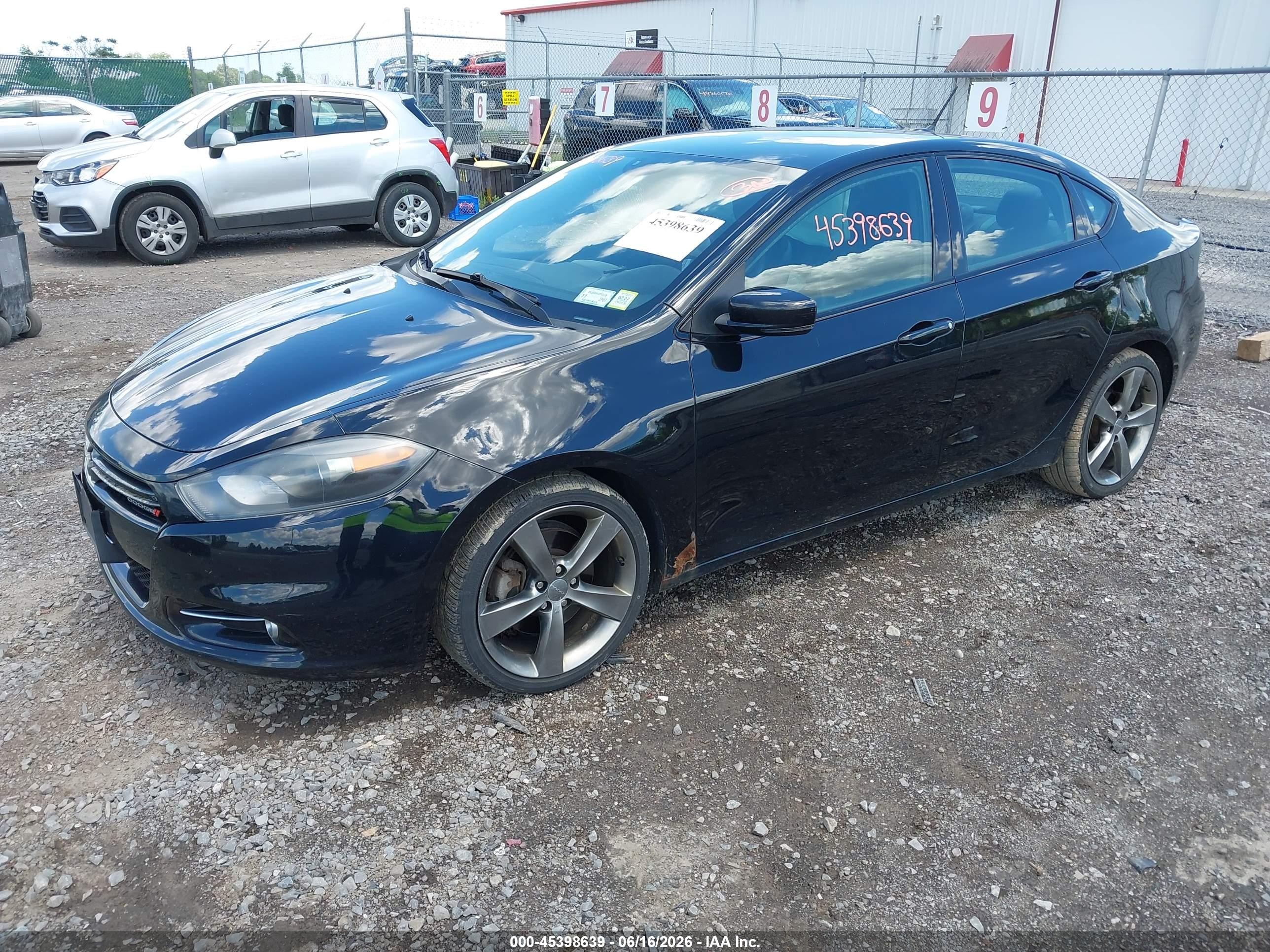 2013 Dodge Dart Gt Black vin: 1C3CDFCB7DD325359