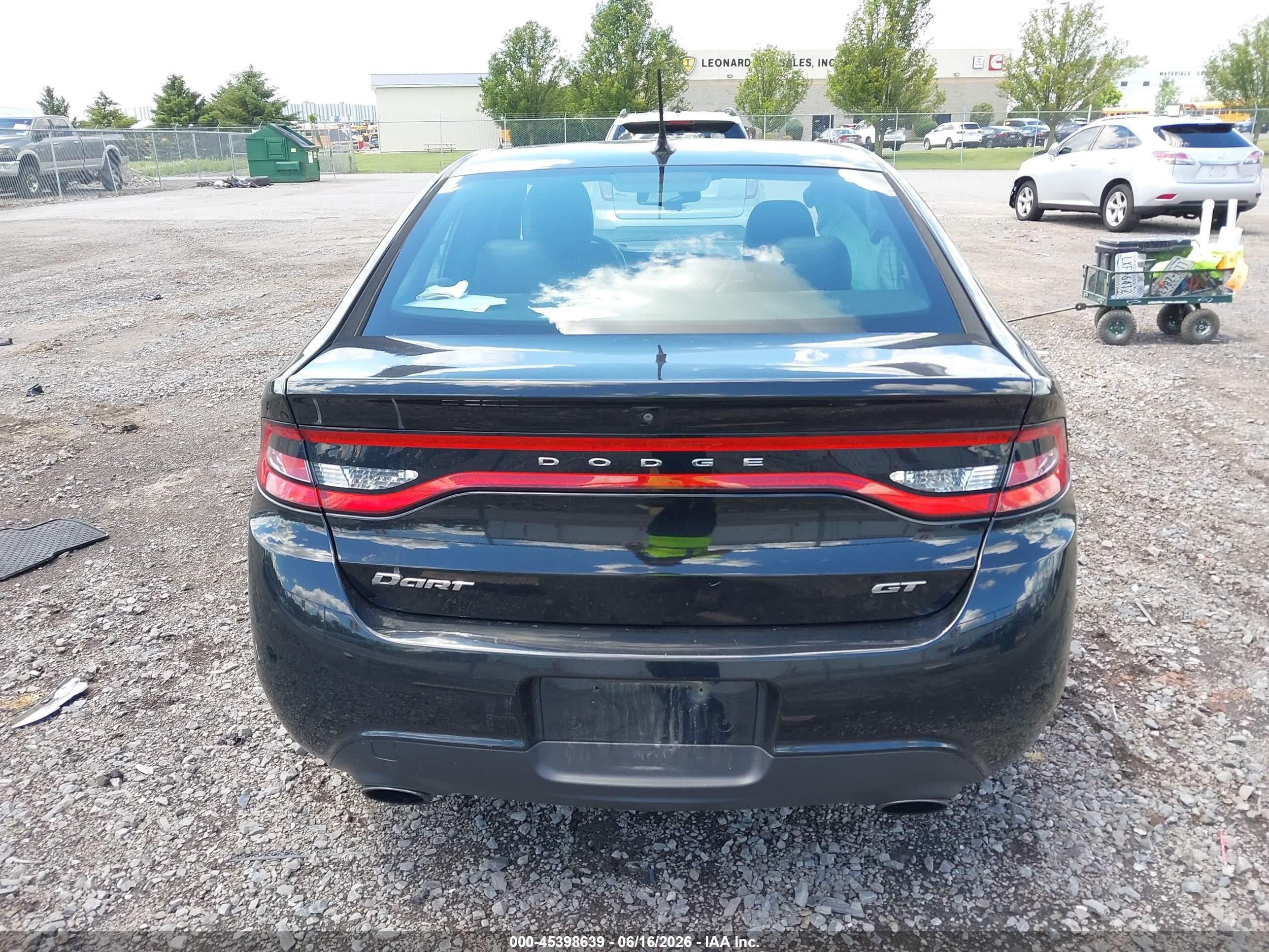 2013 Dodge Dart Gt Black vin: 1C3CDFCB7DD325359