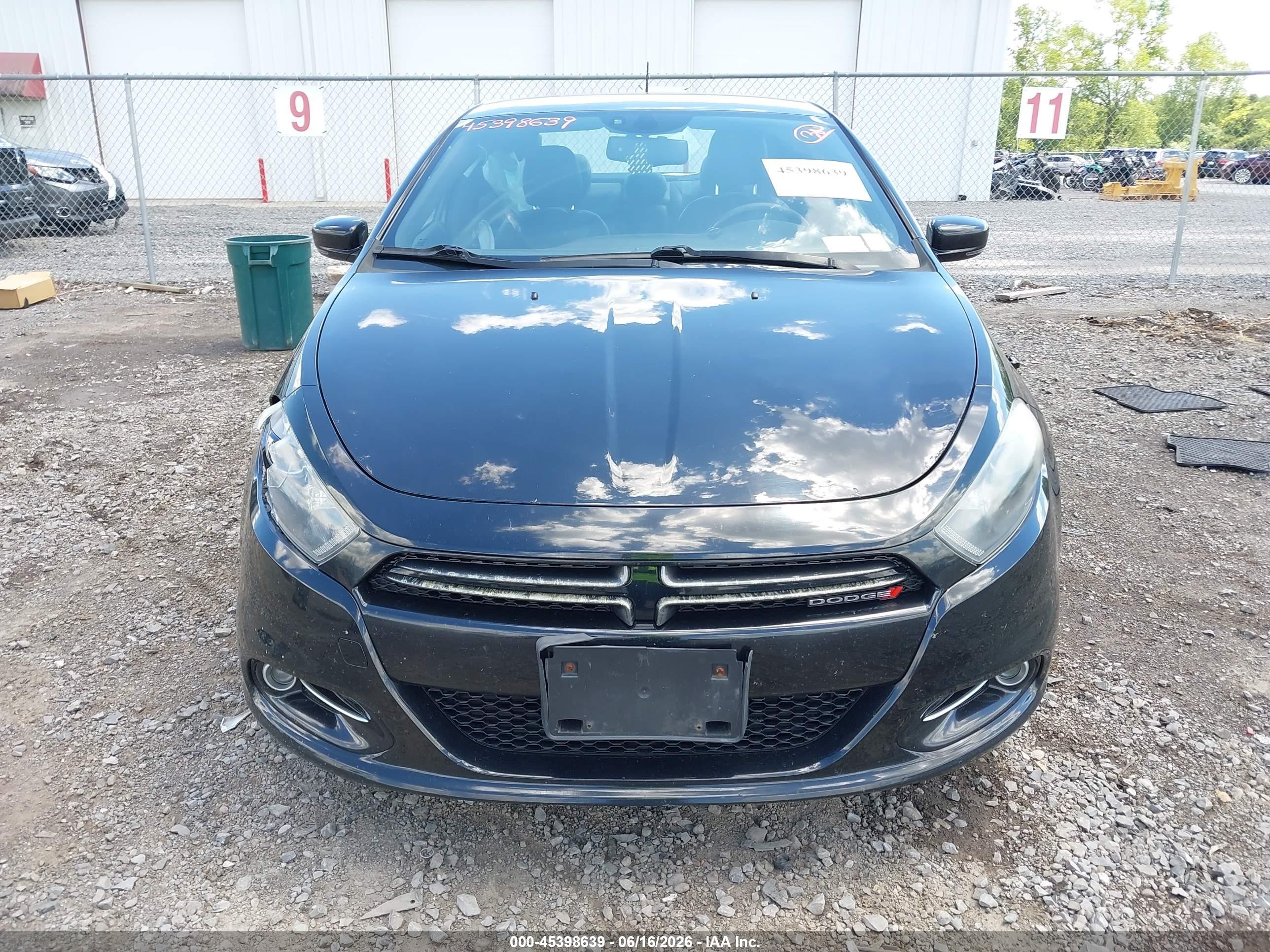 2013 Dodge Dart Gt Black vin: 1C3CDFCB7DD325359