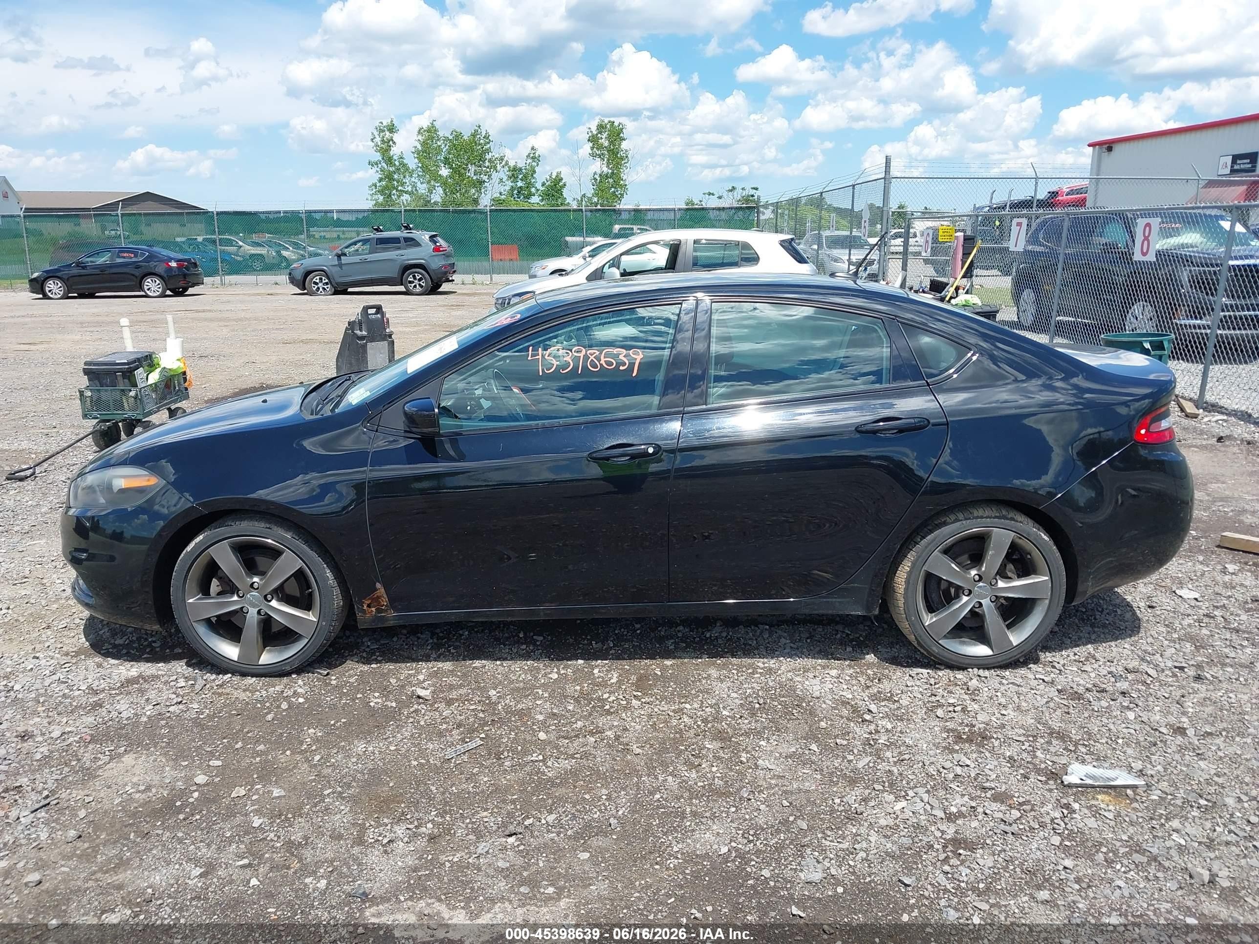 2013 Dodge Dart Gt Black vin: 1C3CDFCB7DD325359
