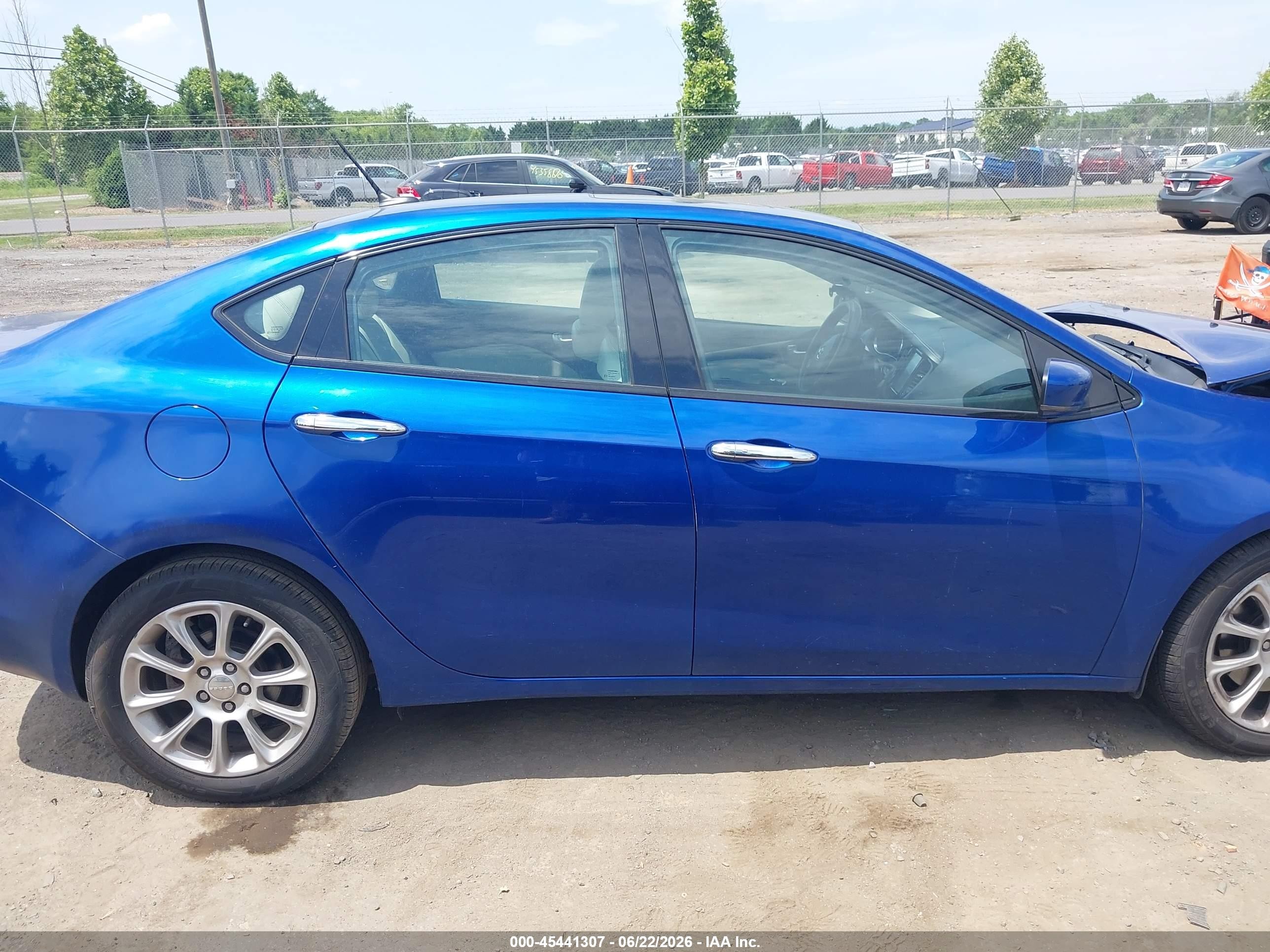 2014 Dodge Dart Limited Blue vin: 1C3CDFCB7ED773473