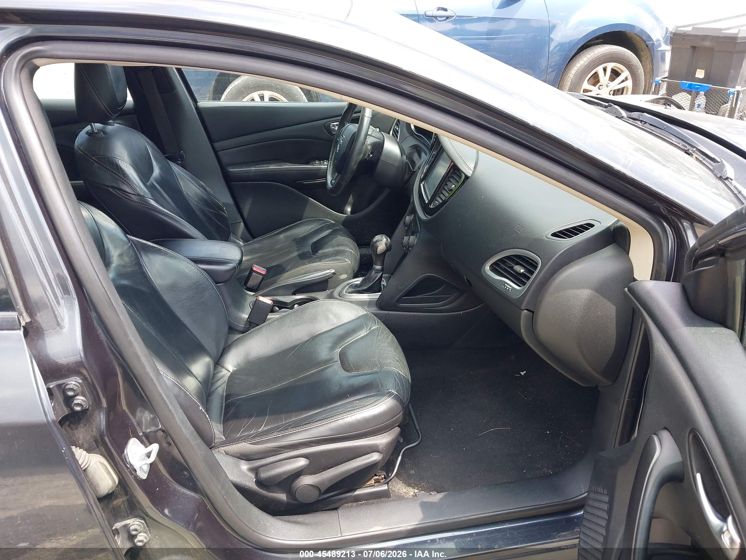2014 Dodge Dart Limited Черный vin: 1C3CDFCB8ED675245