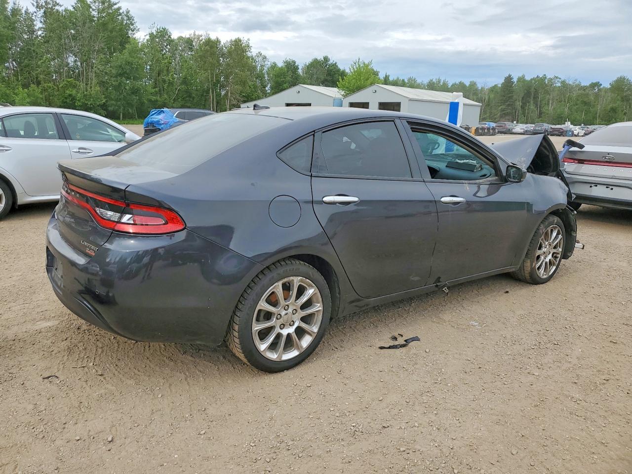 2014 Dodge Dart Limited Серый vin: 1C3CDFCB8ED697505