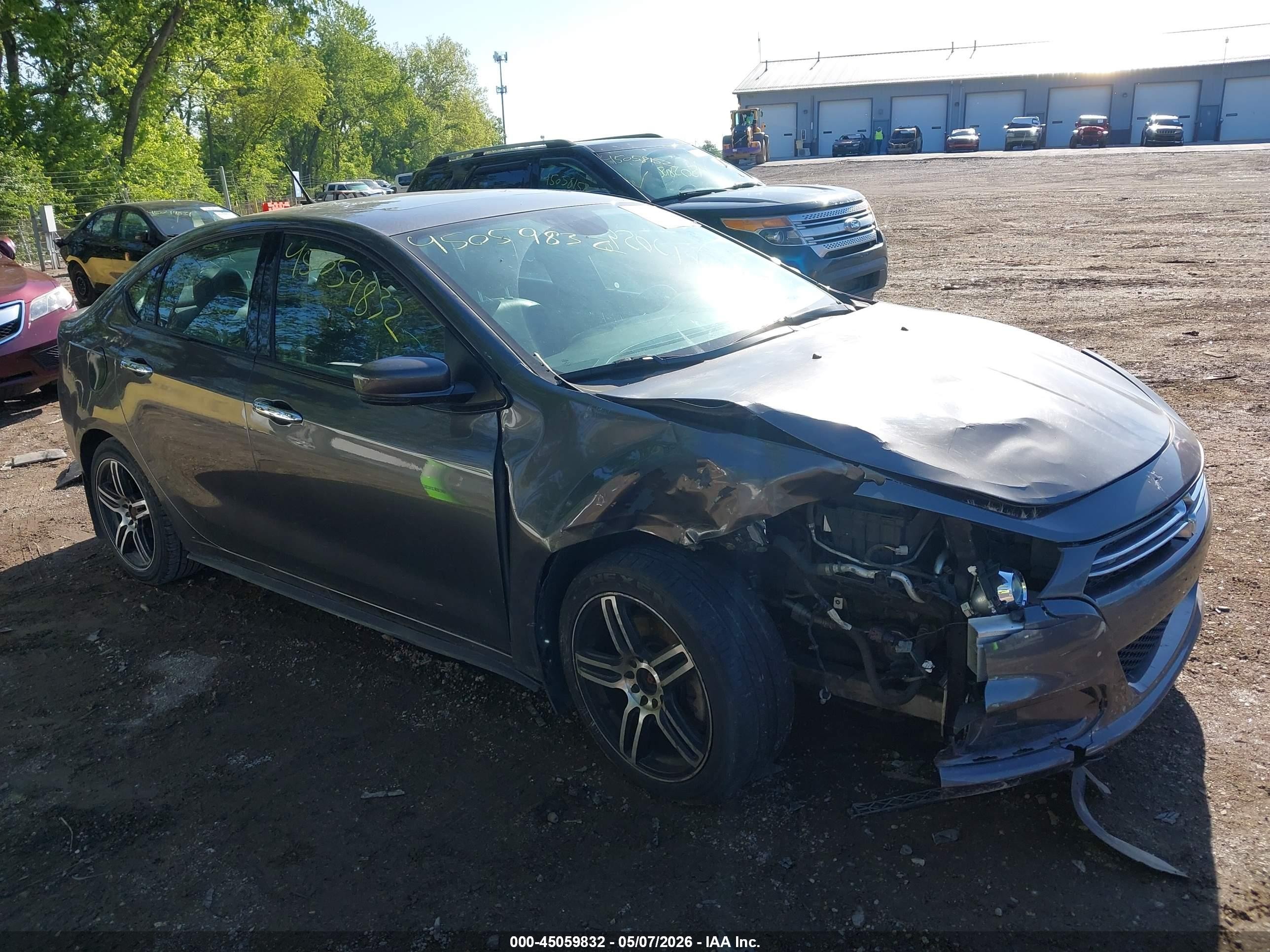 2014 Dodge Dart Limited Gray vin: 1C3CDFCB8ED903826