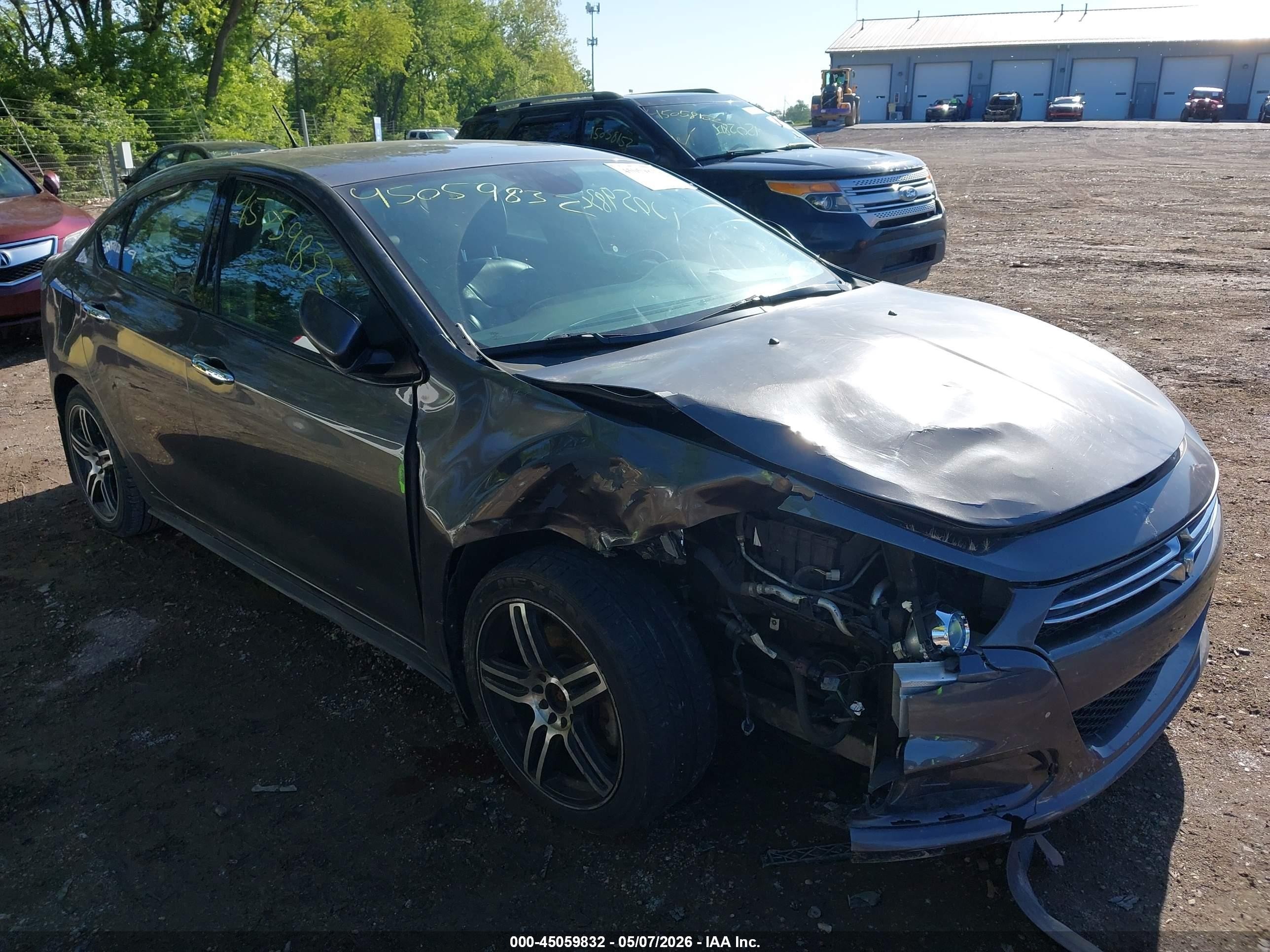 2014 Dodge Dart Limited Gray vin: 1C3CDFCB8ED903826