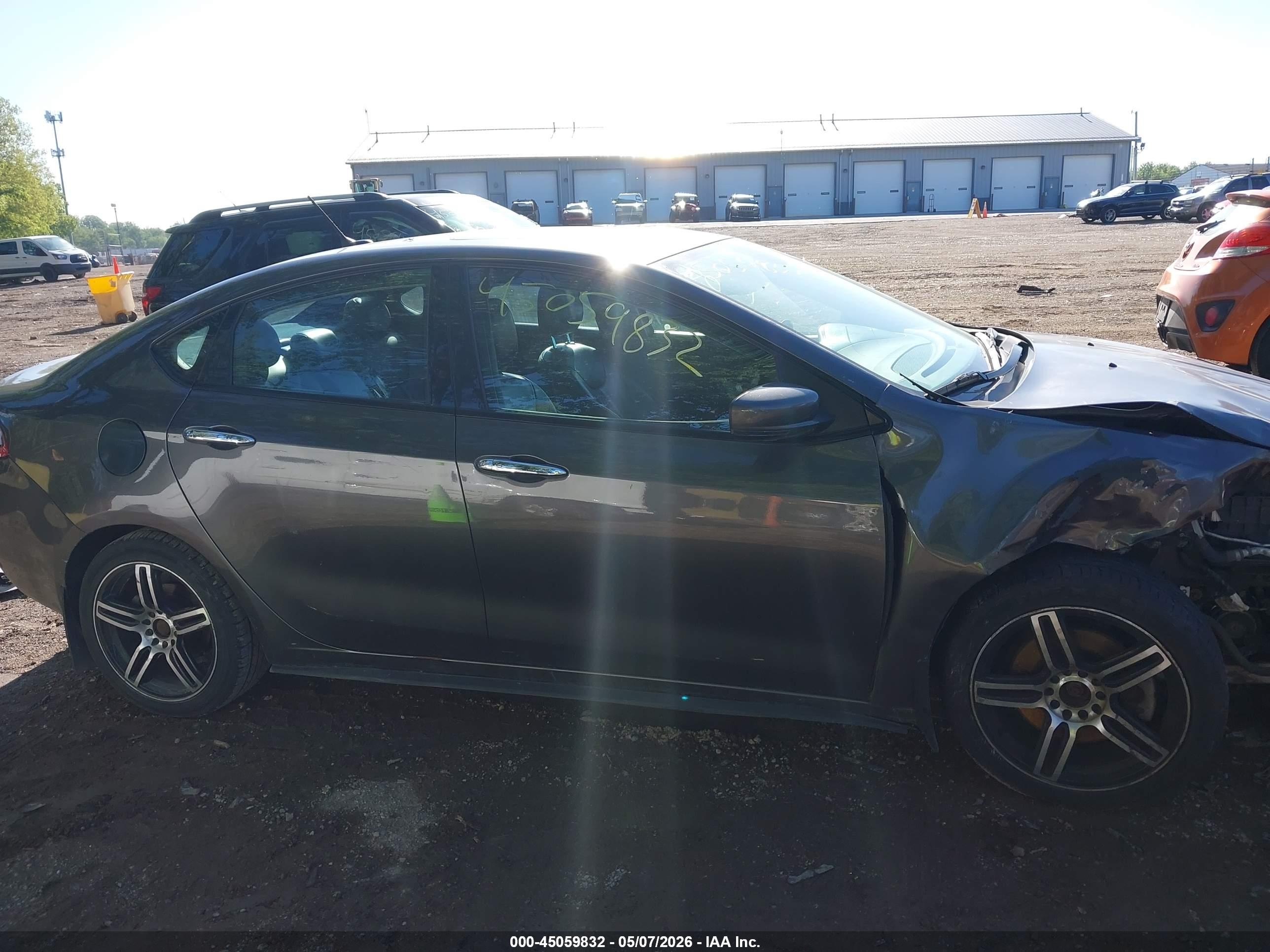 2014 Dodge Dart Limited Gray vin: 1C3CDFCB8ED903826